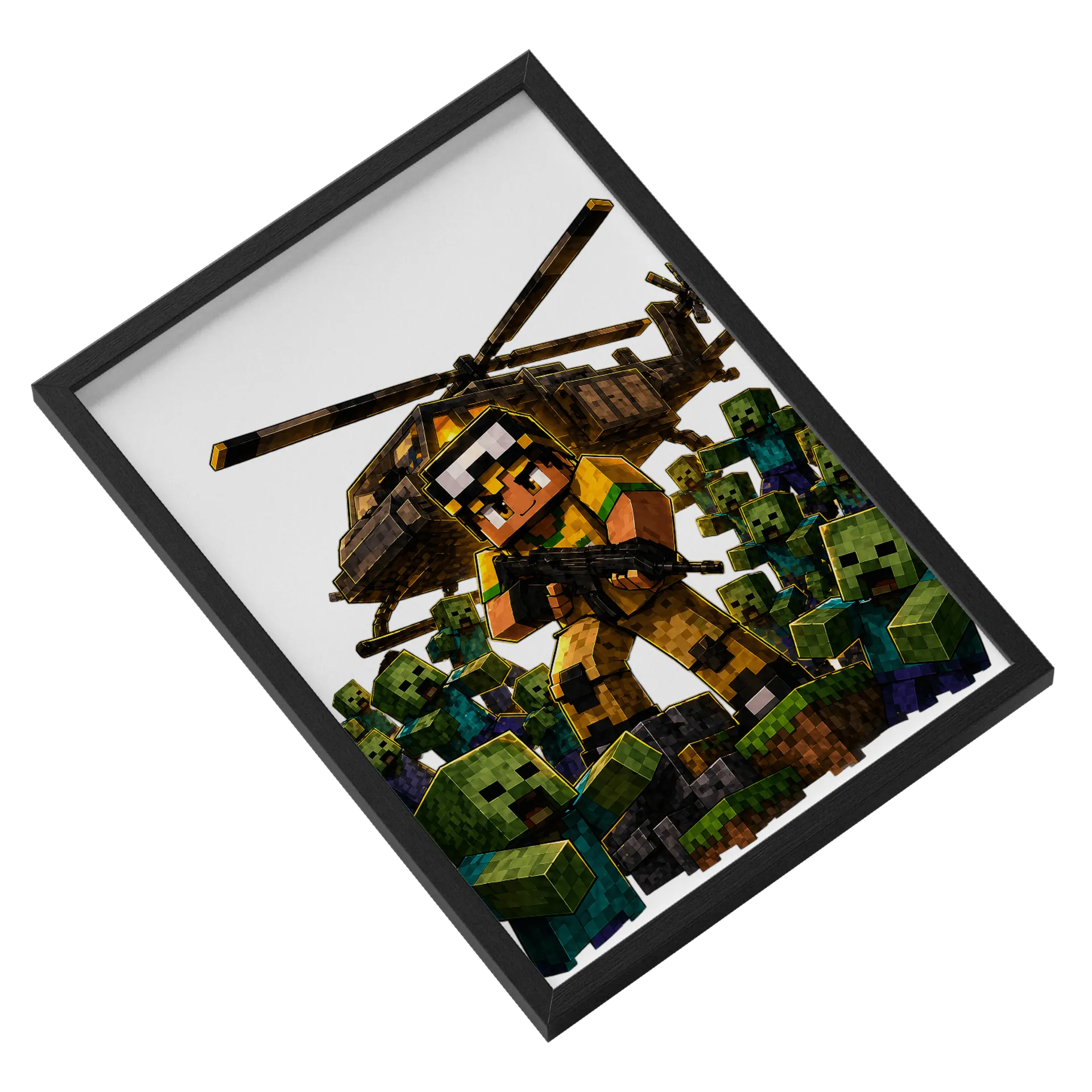 uadro Exclusivo Atleta-Minecraft | Série 100 Dias - Tamanho  - Imagem 2