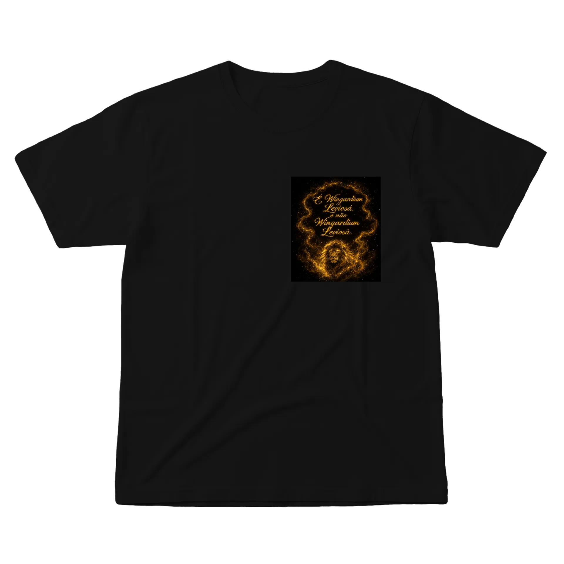 Camiseta Estampa Leitura Dourada 100% Algodão - Imagem 1