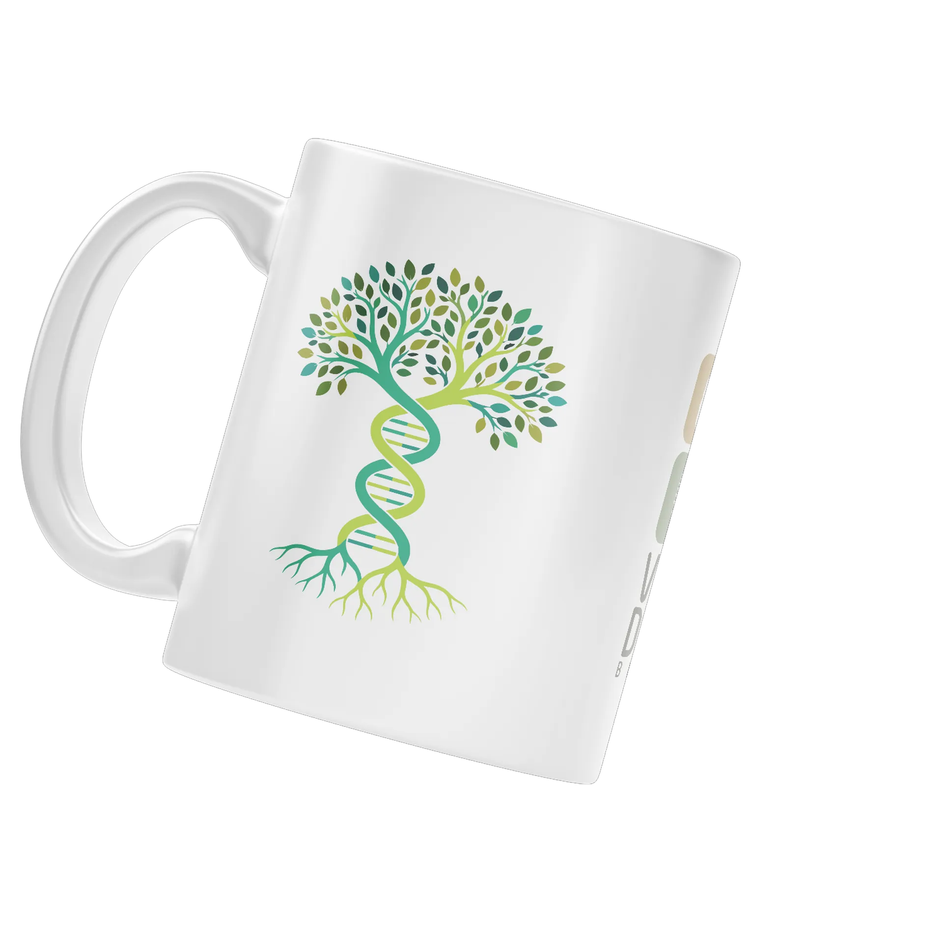 Caneca Porcelana Árvore fita de DNA 325ml - Imagem 3
