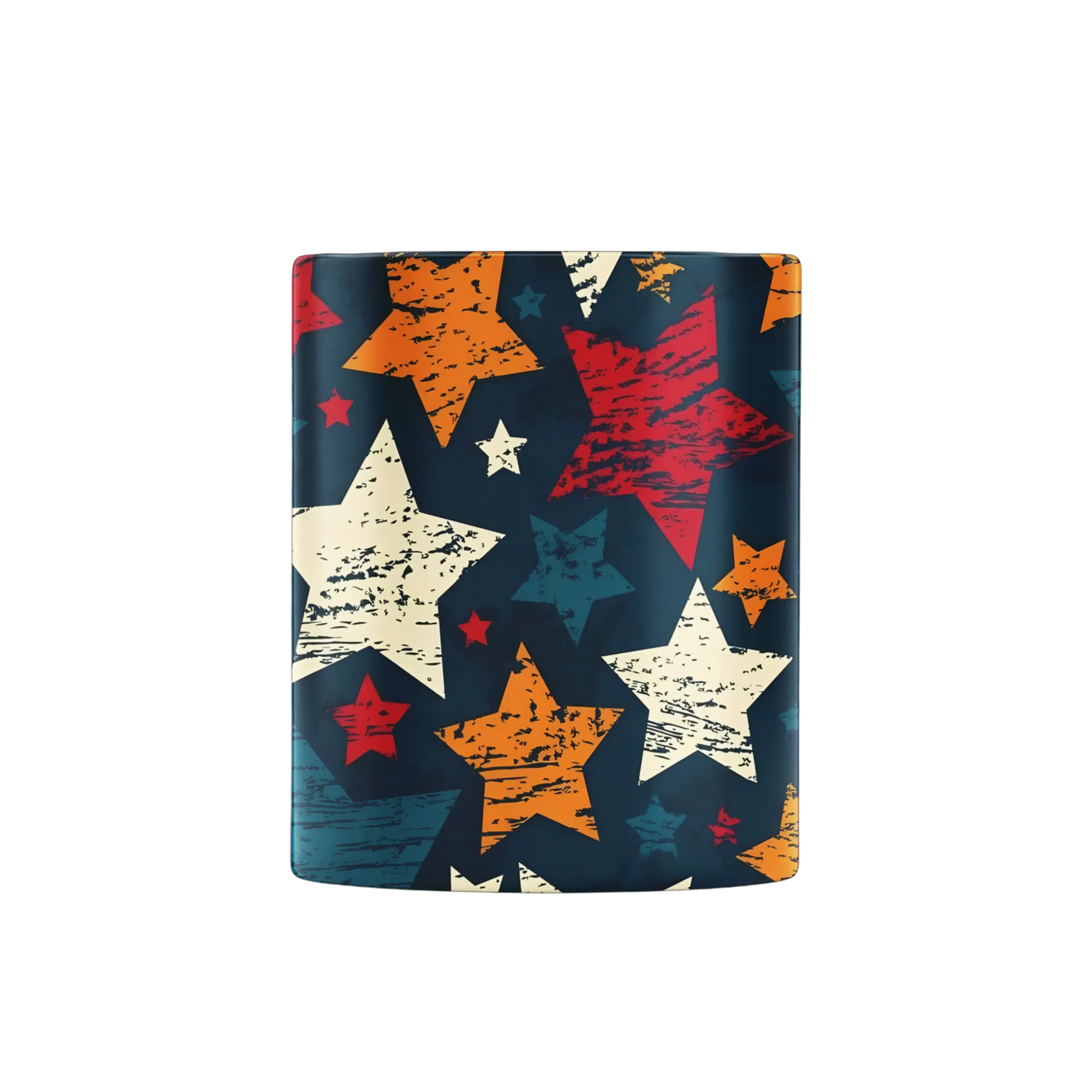 Caneca Porcelana Estampa Estrelas Coloridas 325ml - Imagem 2