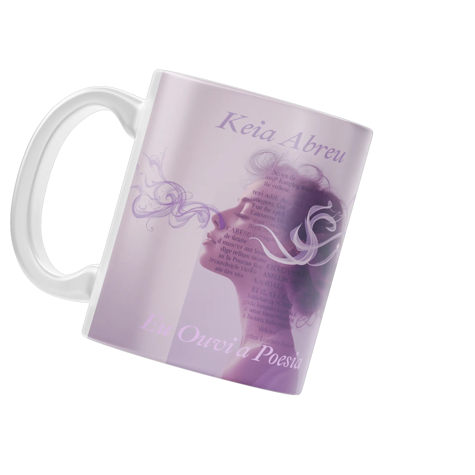 Caneca Personalizada Poética Keia Abreu 325ml de Kéia Abreu  — imagem 3 de 4