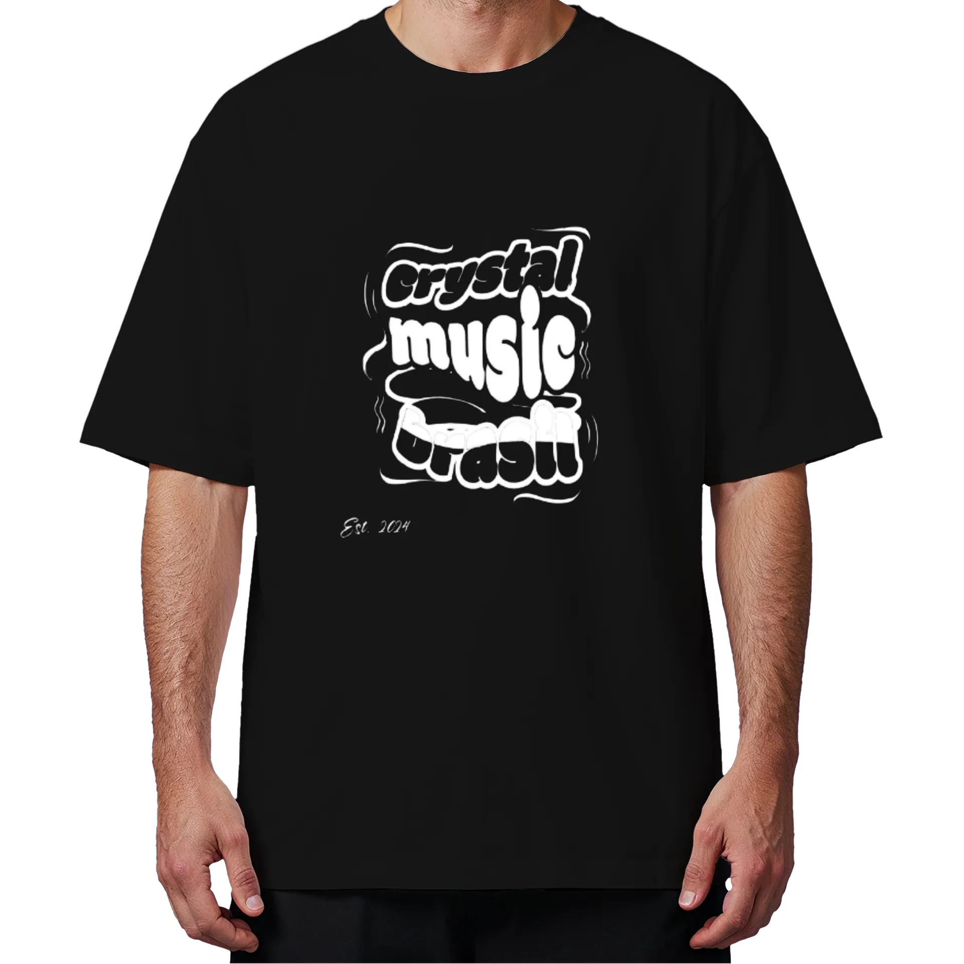 Camiseta Oversized CMB "Distortion" - Preto - Imagem 4