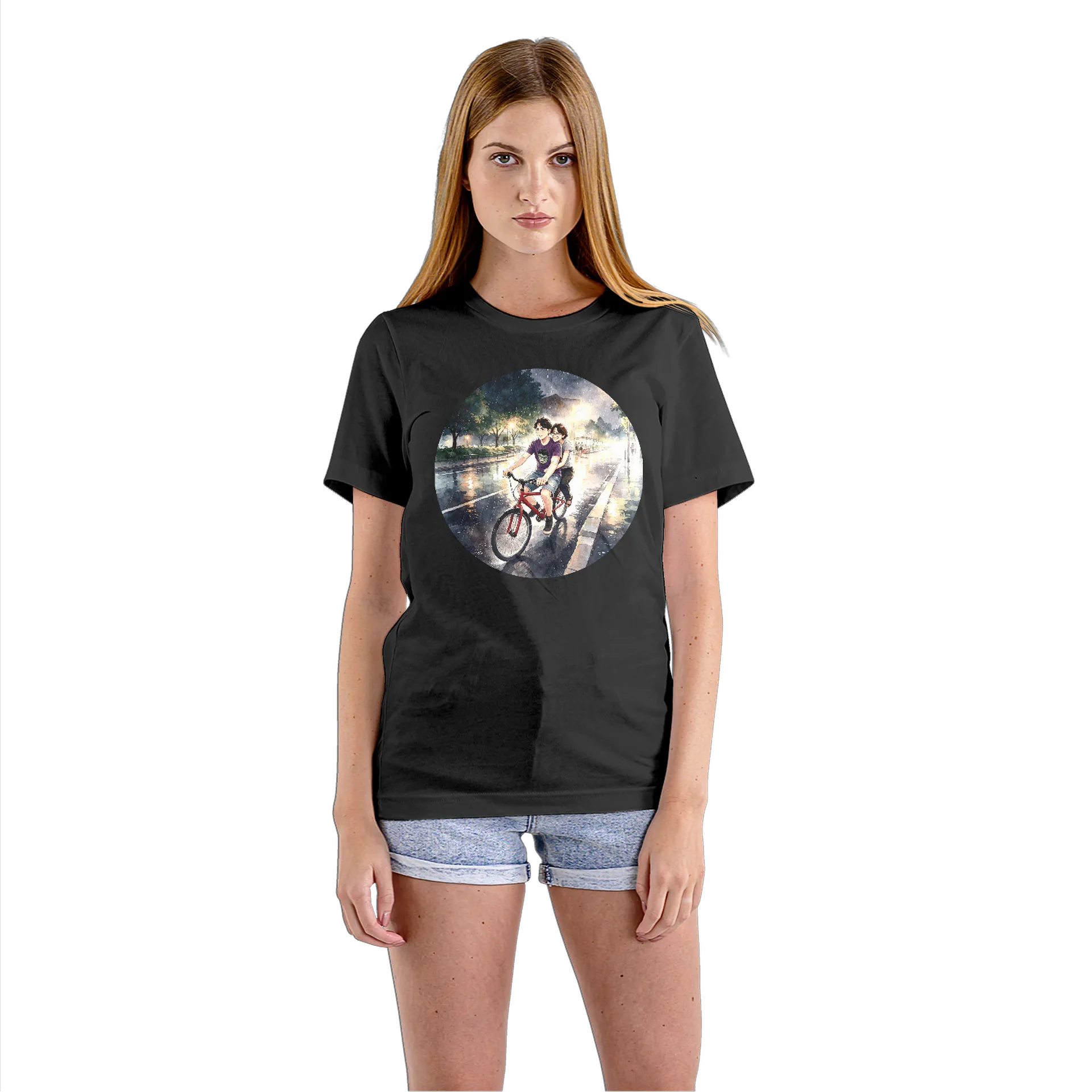 Camiseta Babylook Personalizada Preto 100% Algodão - Imagem 3