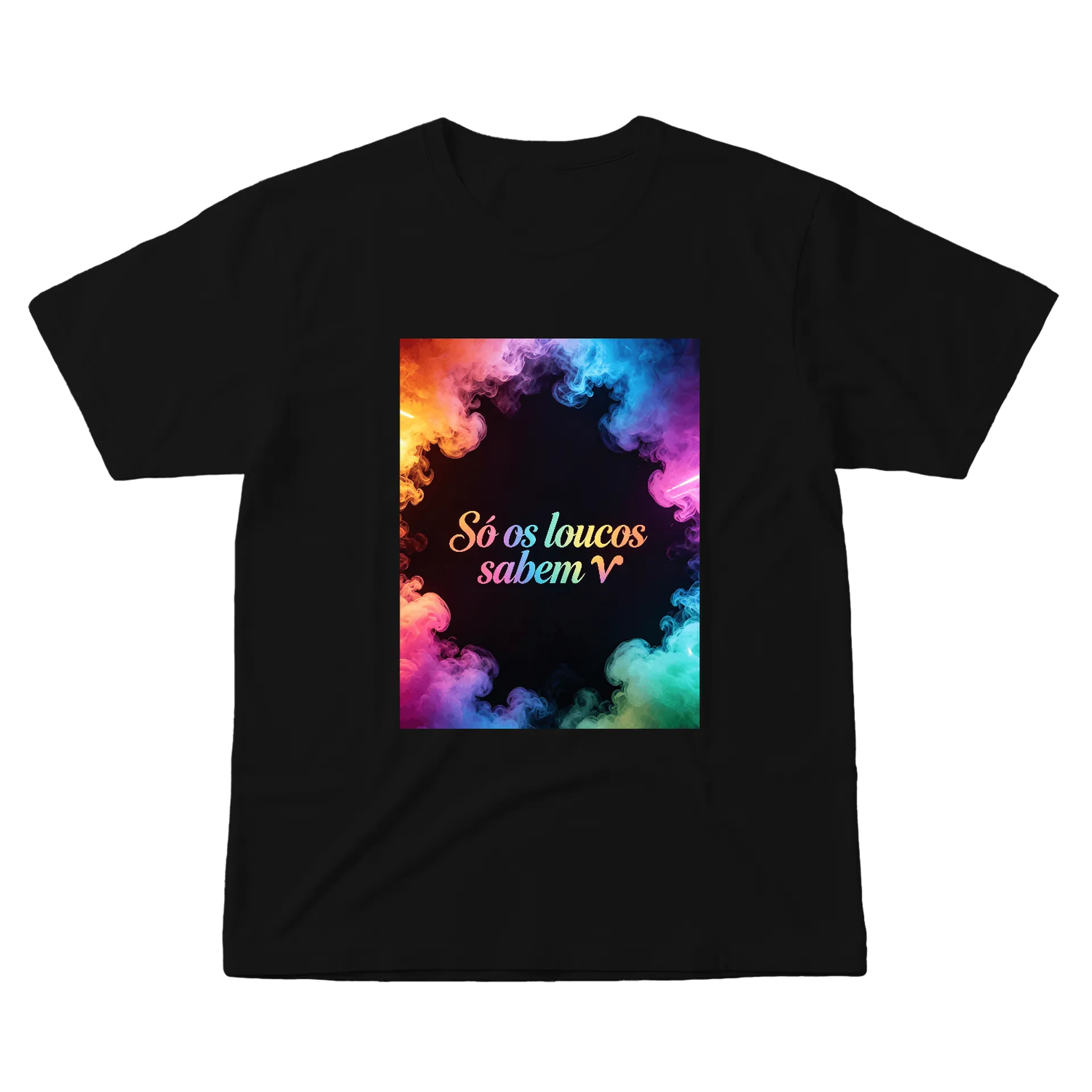 Camiseta Estampa Sopro de Cores 100% Algodão - Imagem 1