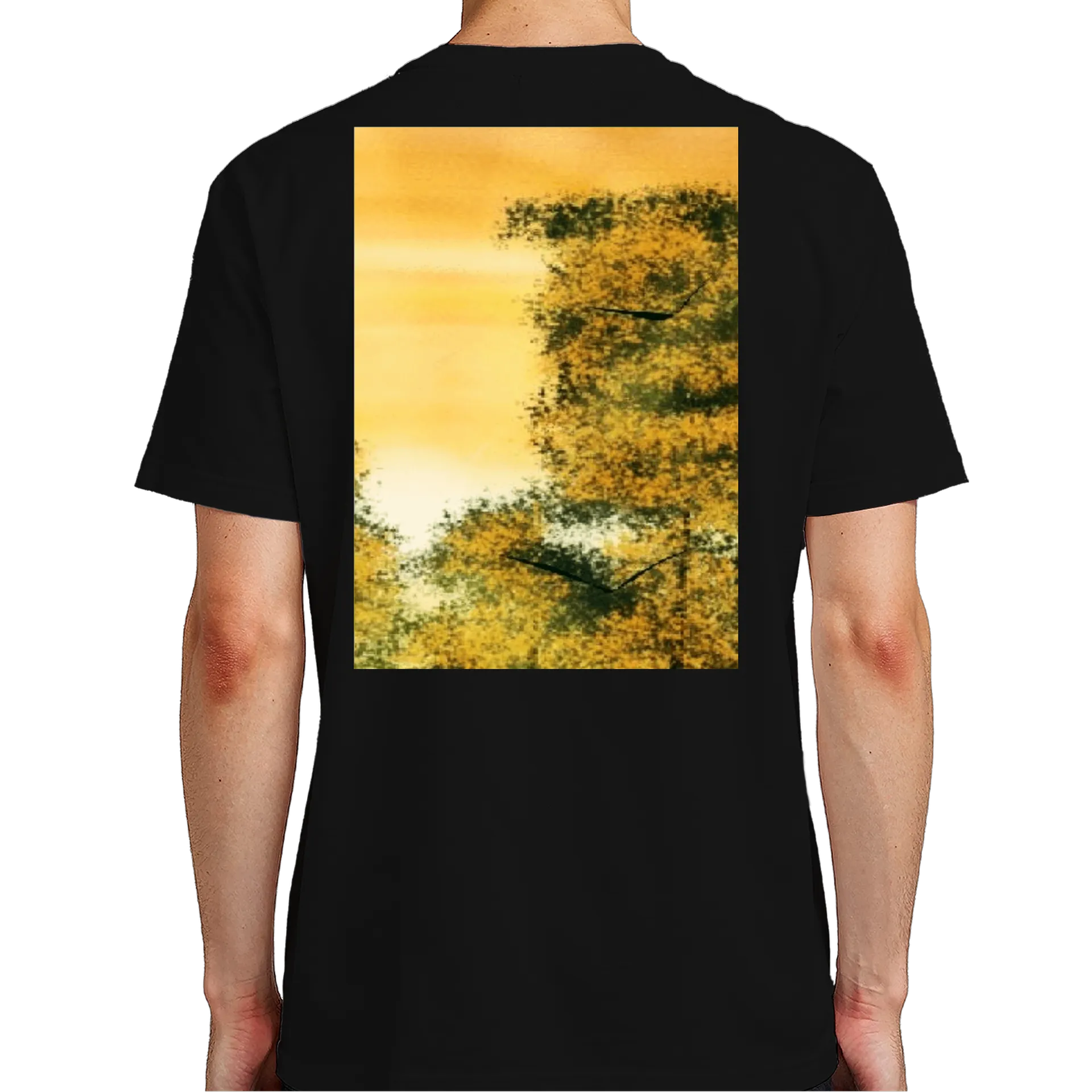 Camiseta Paisagem de Outono Estilo Impressionista 100% - Imagem 6