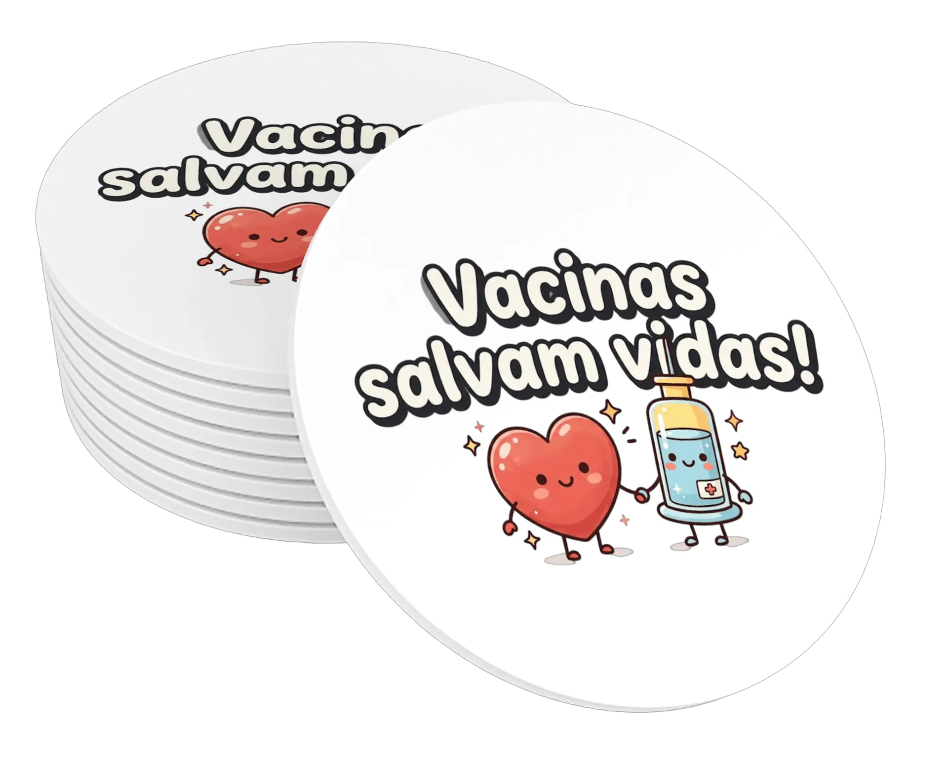 Porta-copos personalizado vacina - Imagem 1