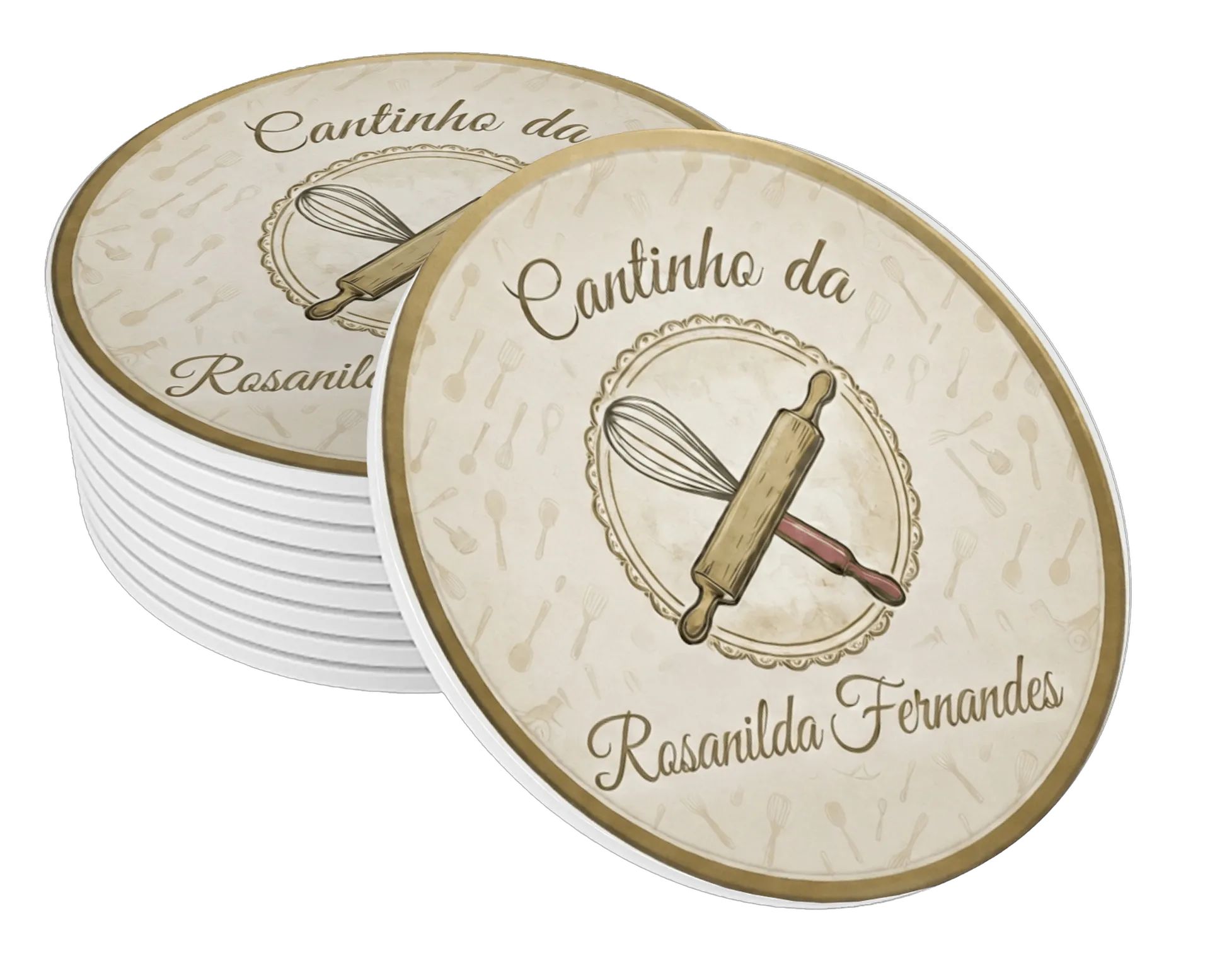 Porta-copo Cantinho da Panela MDF de Loja virtual  Rosenilda Fernandes  — imagem 1 de 3