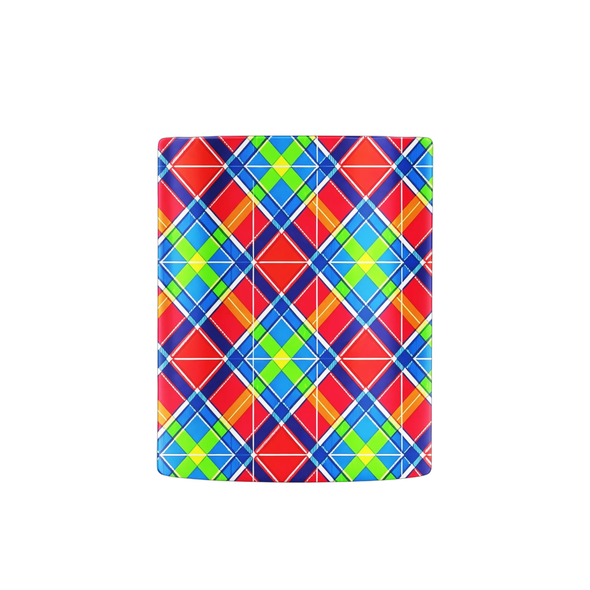 Caneca Estampa Plaid Colorido 325ml - Imagem 2