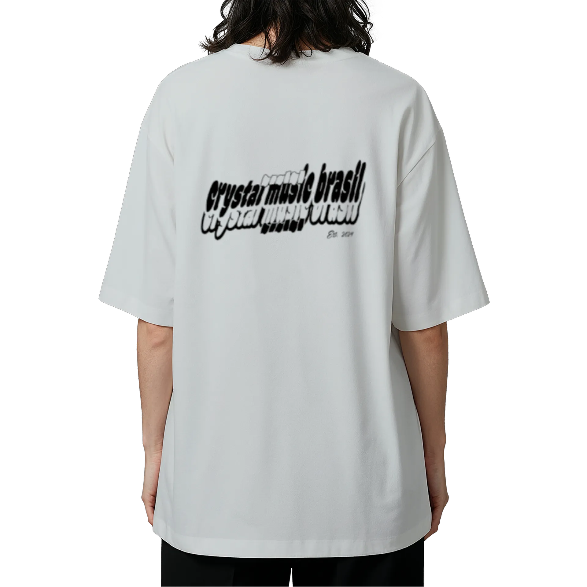 Camiseta Oversized CMB "Distortion" - Branco - Imagem 5