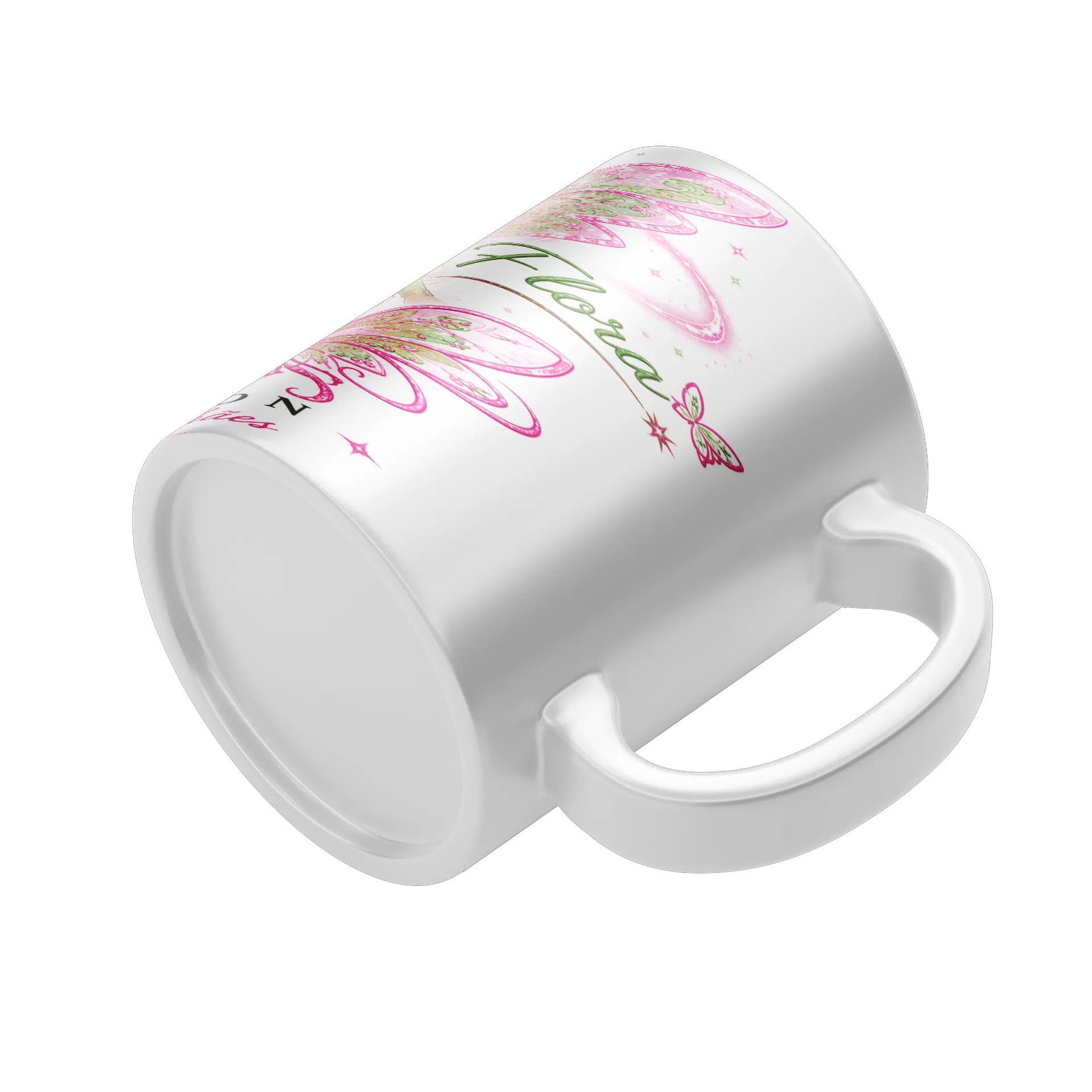 Caneca Porcelana Flor Florianna 325ml - Imagem 5