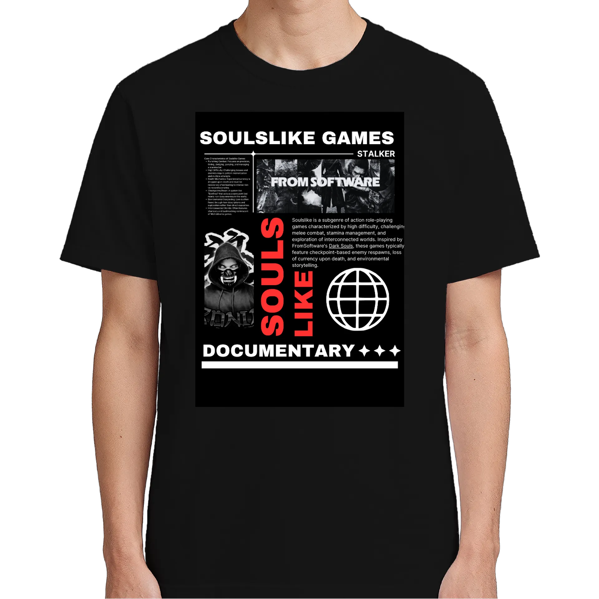 Camiseta RONIN Soulslike Dark Games – Est. Premium Exclusiva - Imagem 5