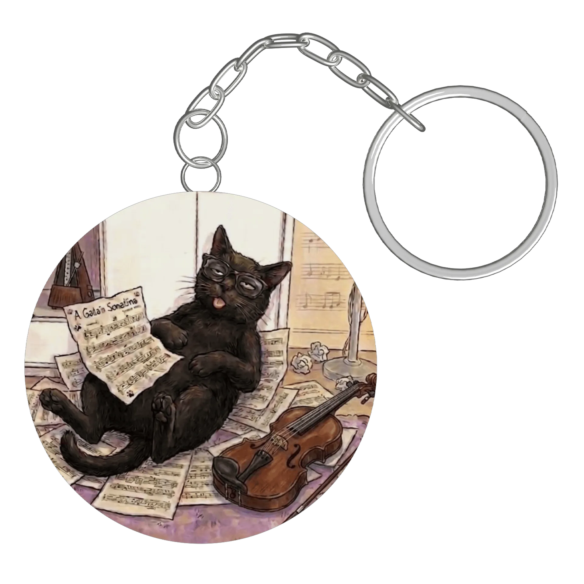 Chaveiro Gato Violinista - Imagem 3