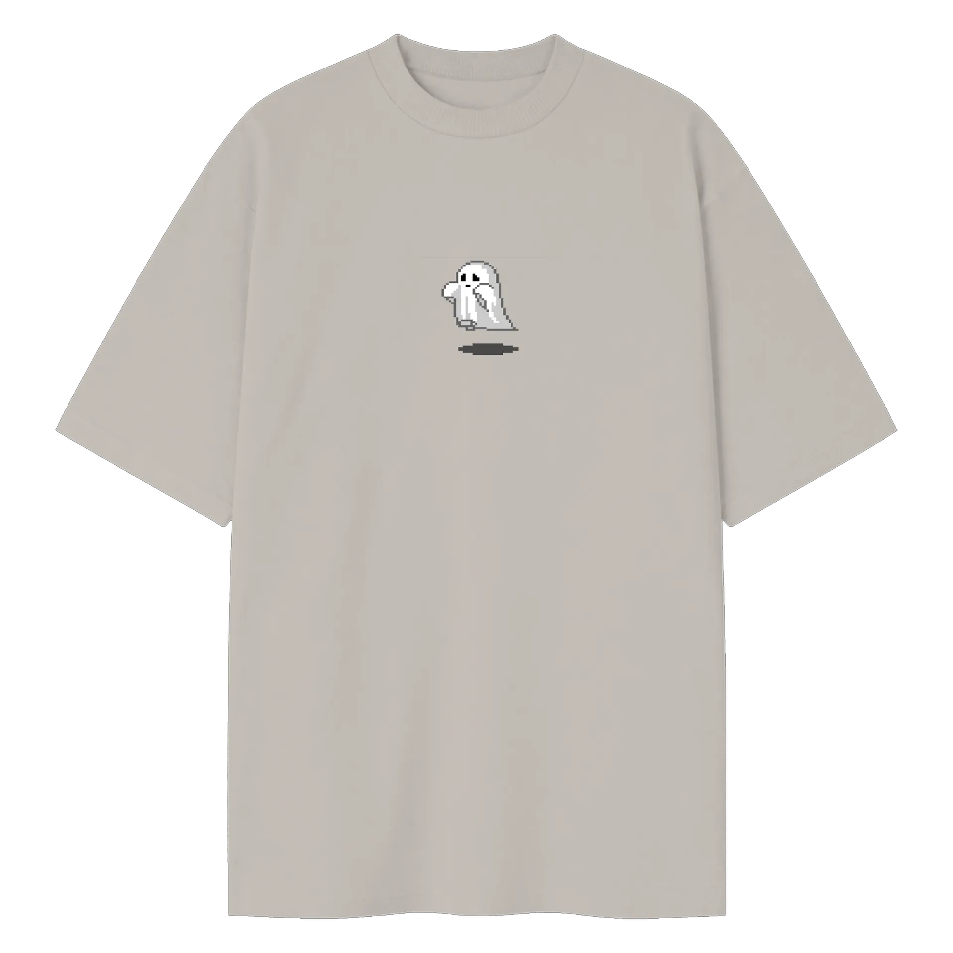 Camiseta Oversized Fantasma Pixel - Imagem 1