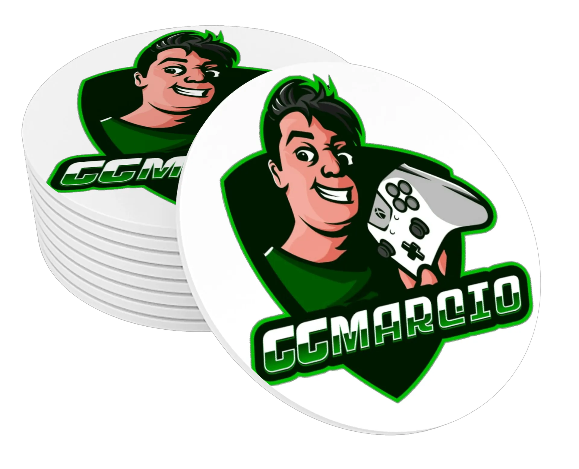 Porta-copo GGMarcio Estampa MDF 10x10cm - Imagem 1