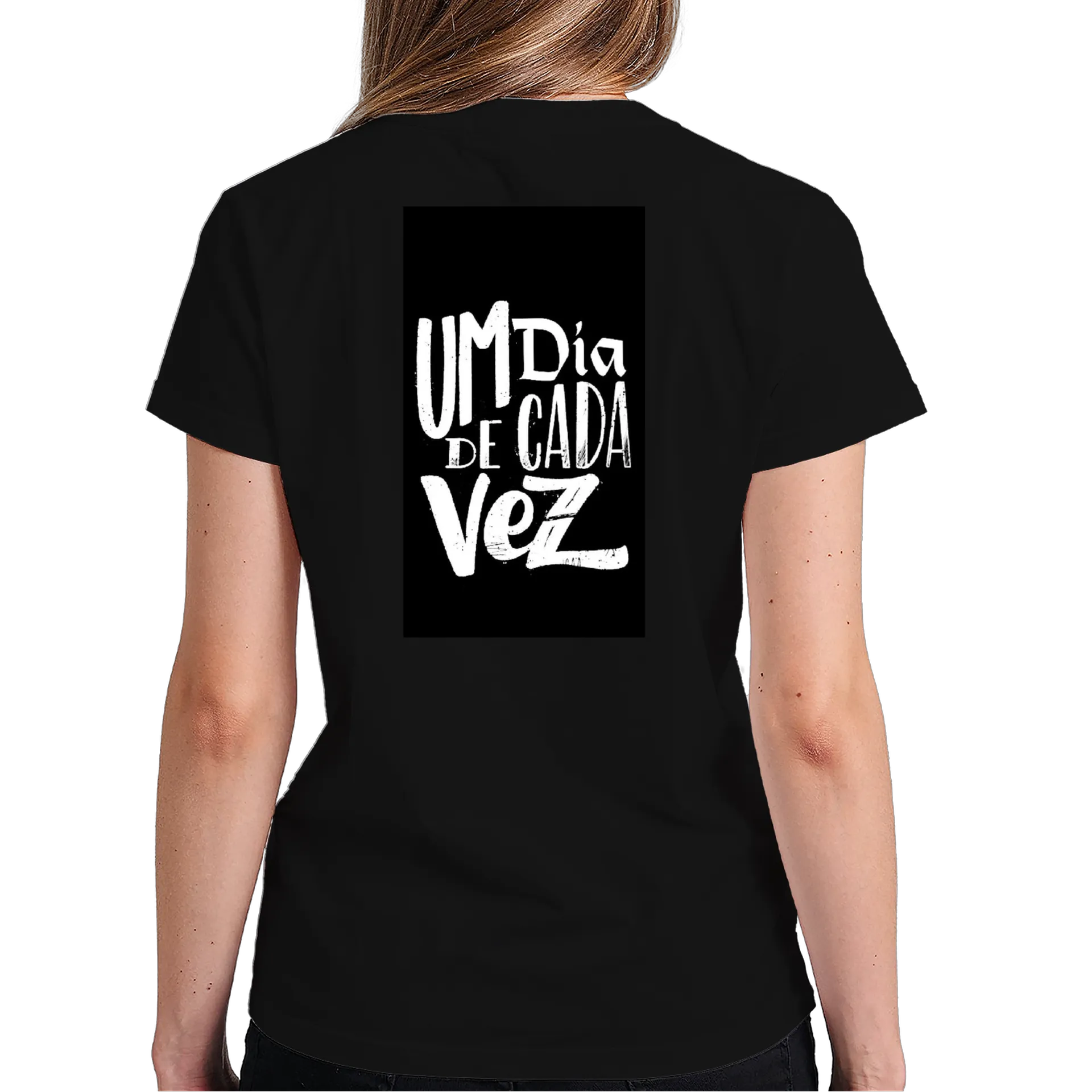Camiseta Tipográfica Um Dia de Cada Vez 100% Algodão - Imagem 6