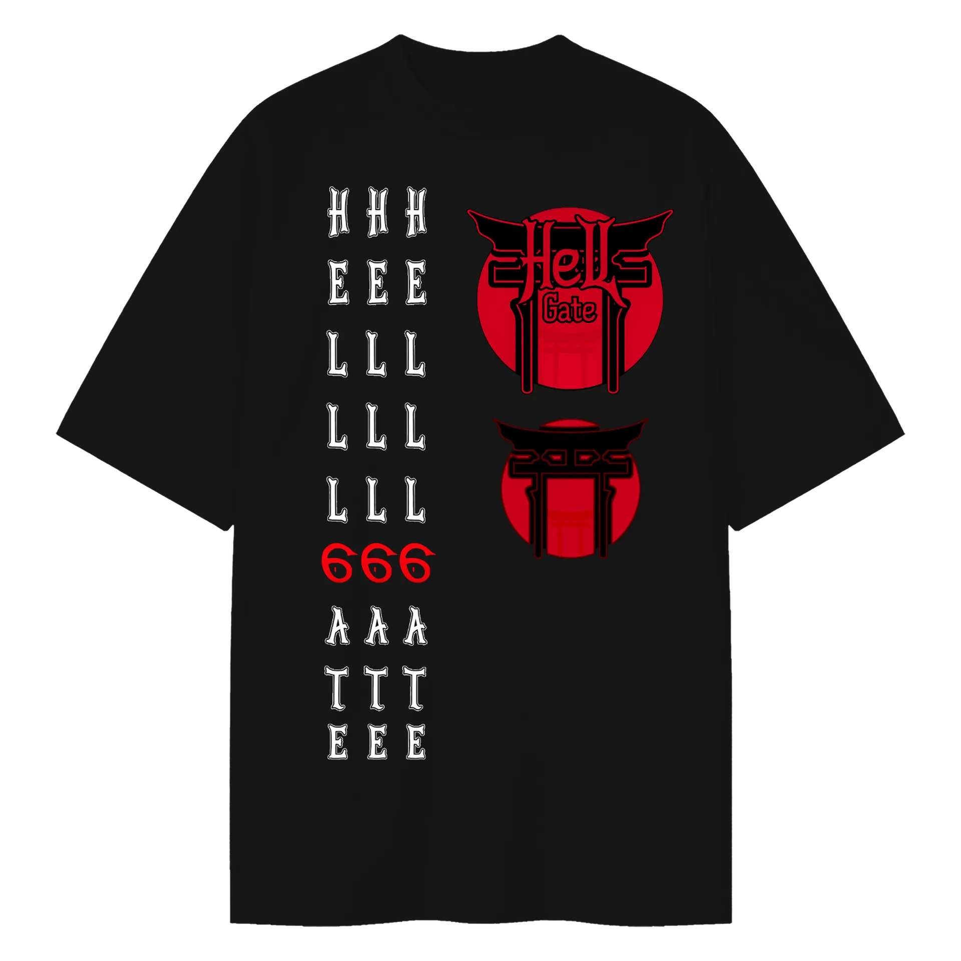 Camiseta Hell Gate 6x Oversized de vxstore