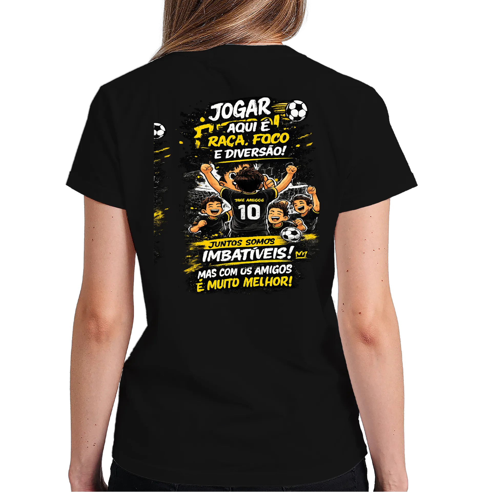 Camiseta Personalizada Preto 100% Algodão - Imagem 6