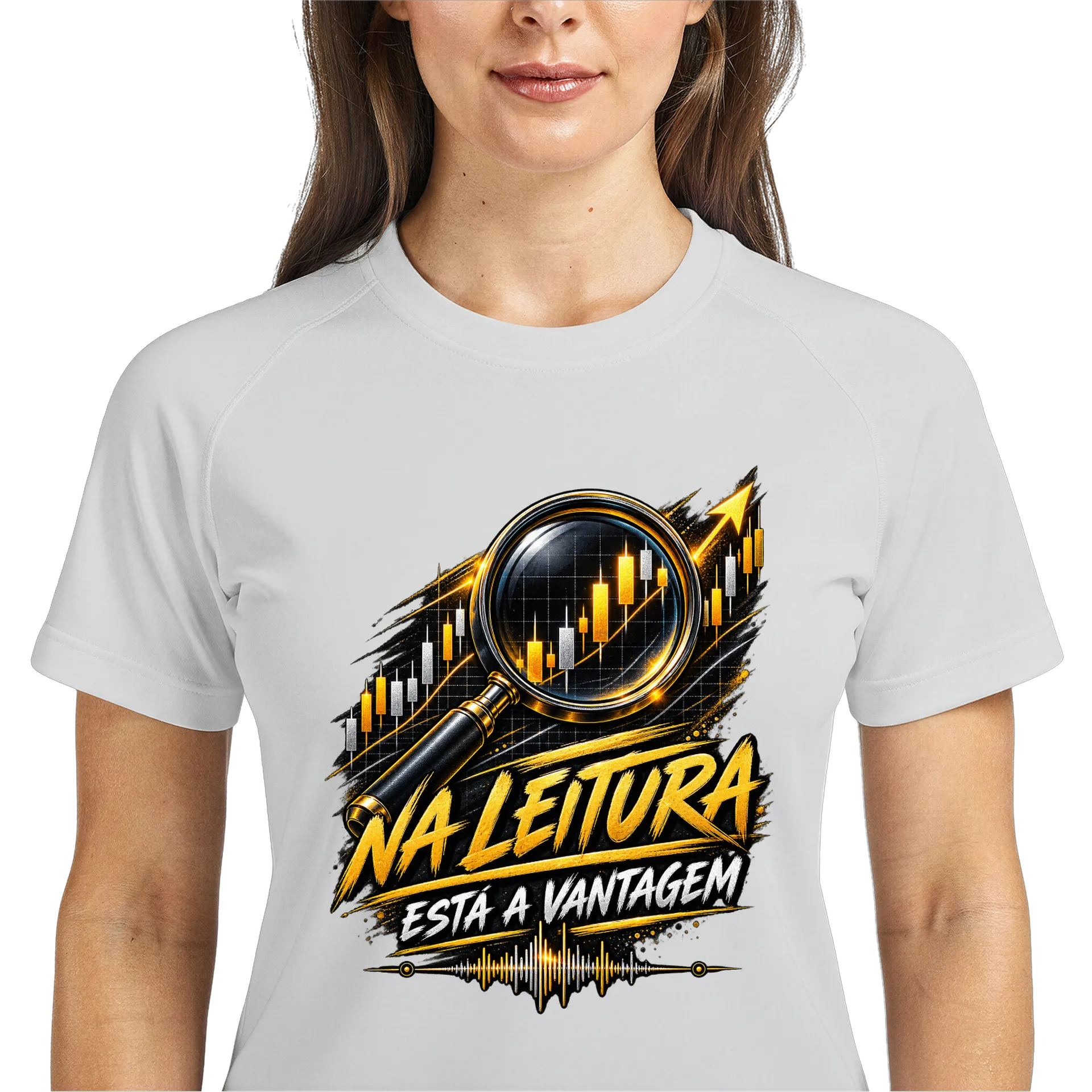 Camiseta Dry Fit Na Leitura 100% Poliéster - Imagem 3