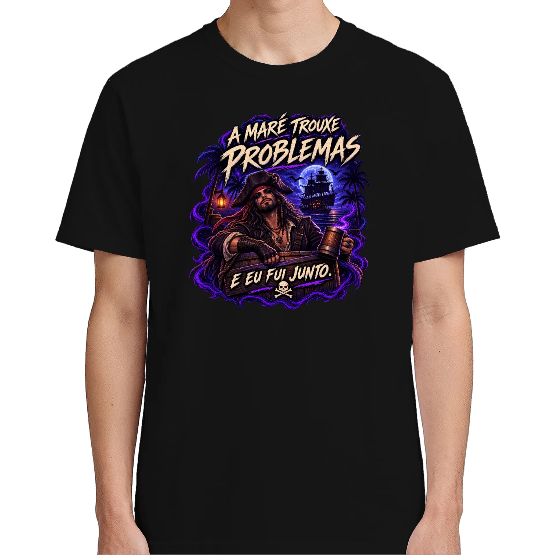 Camiseta "A Maré trouxe problemas"- Homem - Imagem 5