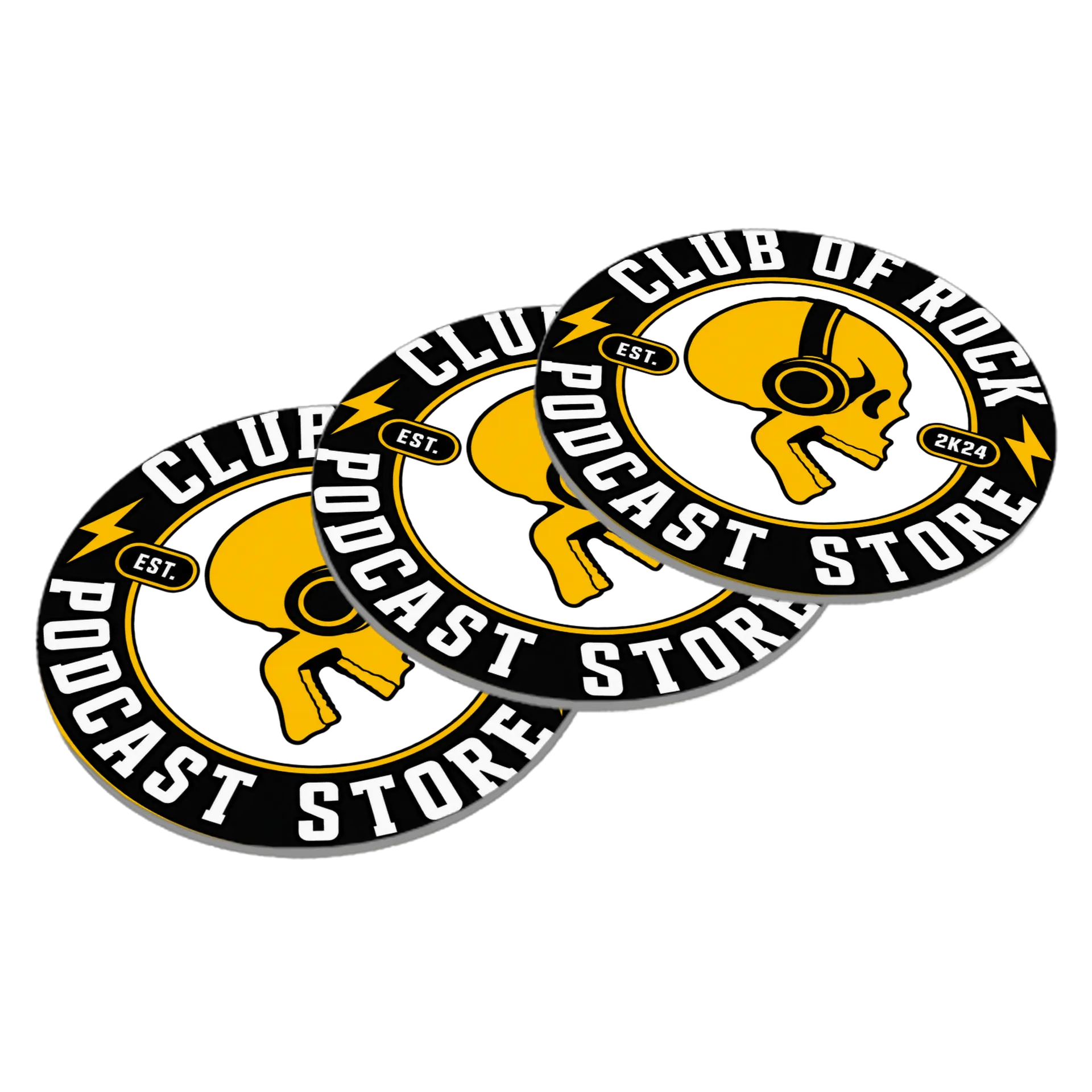 Porta-Copos em MDF – Club Of Rock Podcast ☕🔥🤘 de Club Of Rock Podcast Store  — imagem 2 de 3