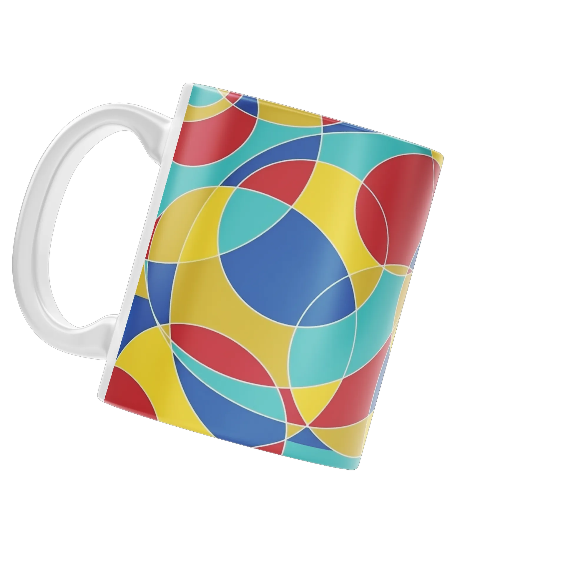Caneca Geométrica Colorida 325ml - Imagem 3