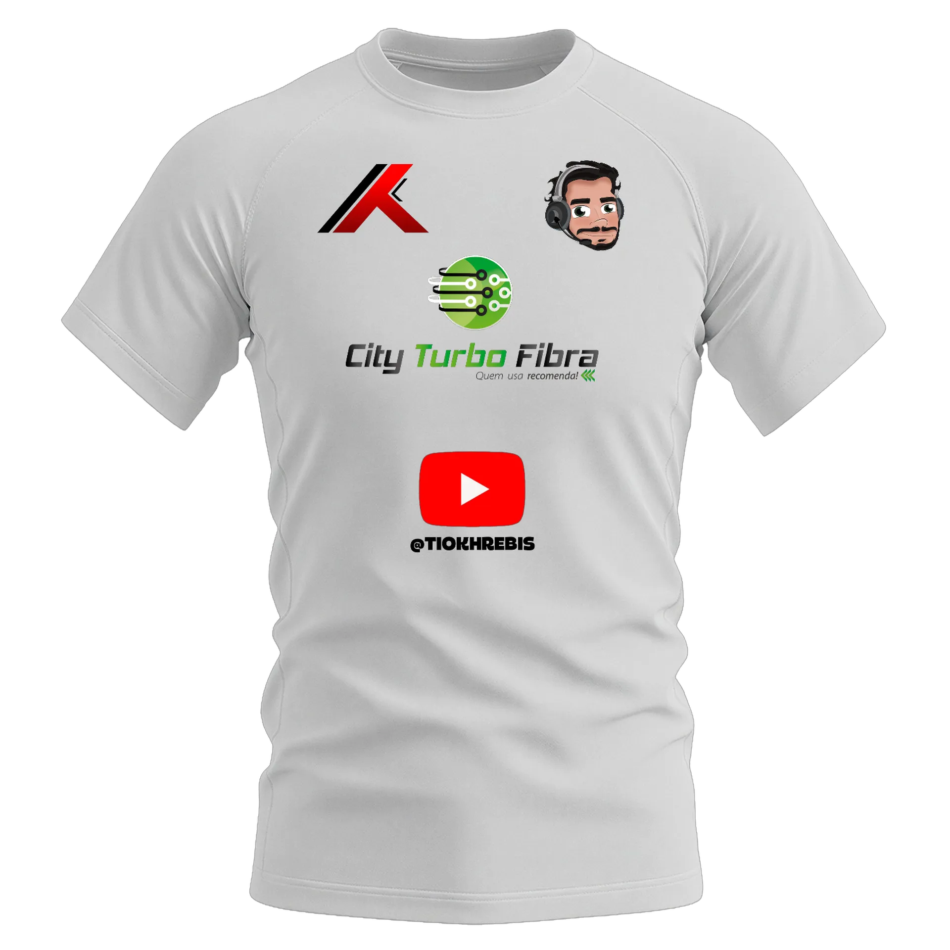 Camiseta Dry Fit Estampa Oficial streaming 100% Algodão - Imagem 1