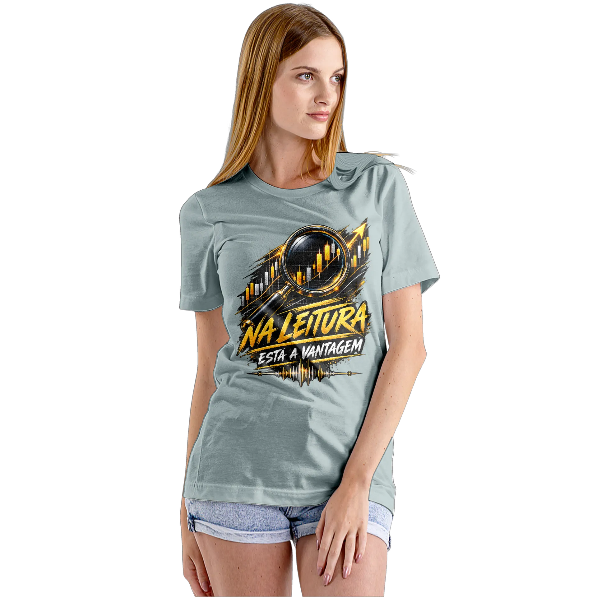 Camiseta Babylook Na Leitura 100% Algodão - Imagem 5