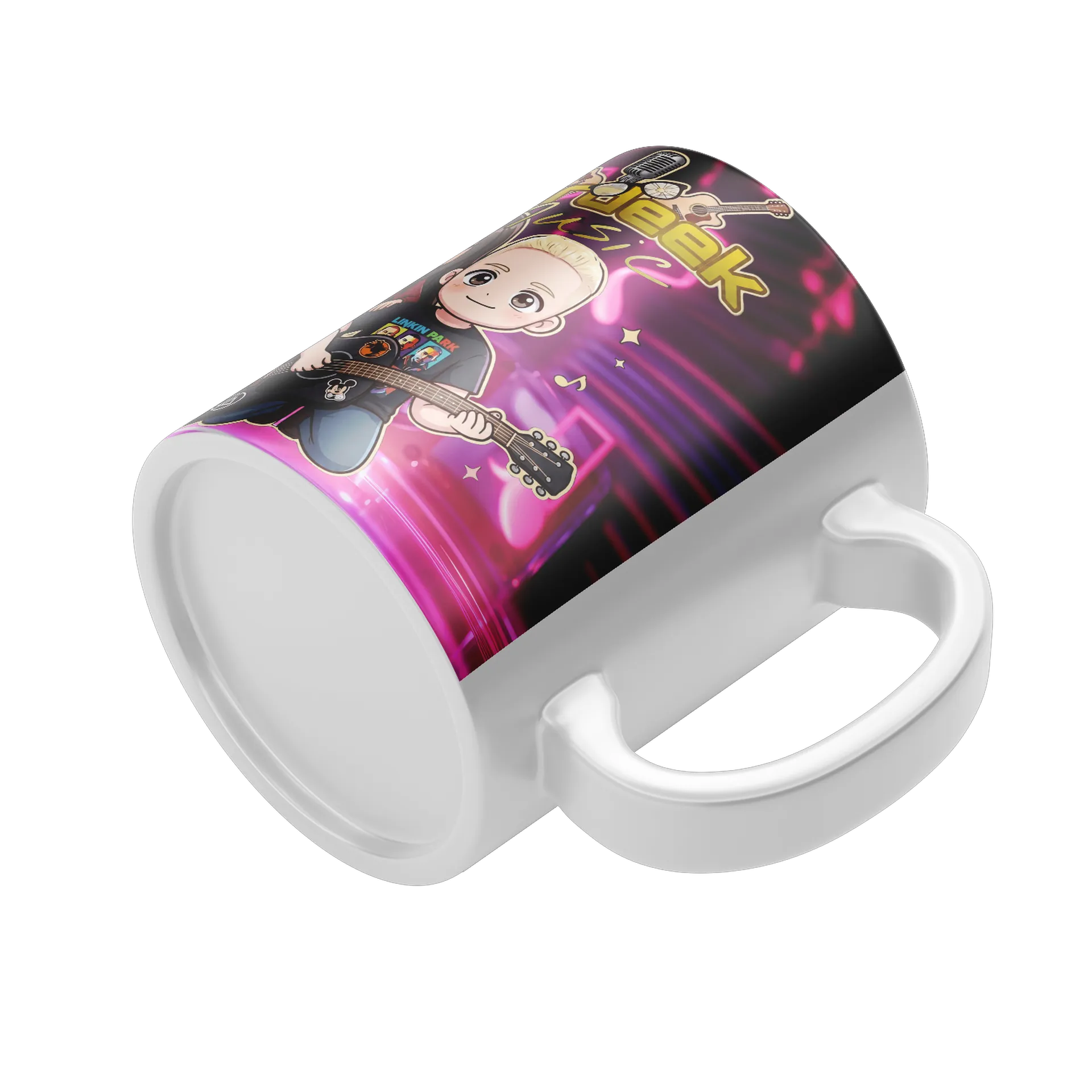 Caneca Nerdeek 3 Banda Rock 325ml - Imagem 5