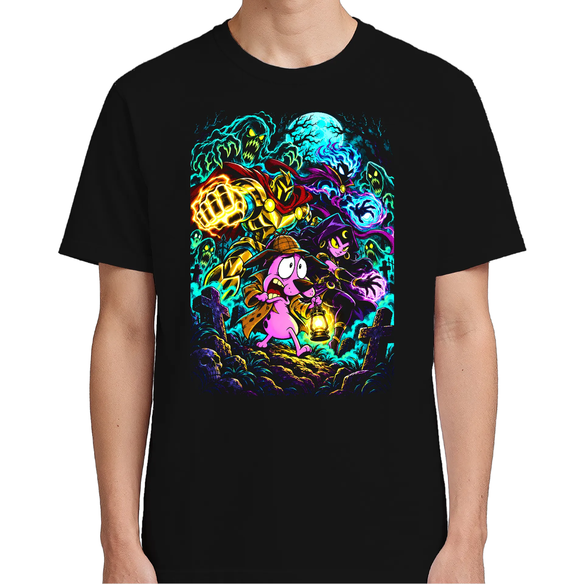 Camiseta personalizada Coragem o Cão Covarde Premium - Imagem 4
