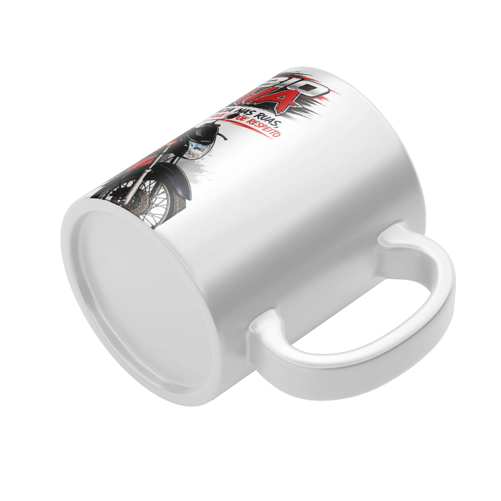 Caneca Porcelana Fabio Gaia Motivo Moto 325ml de Fabio — imagem 4 de 4