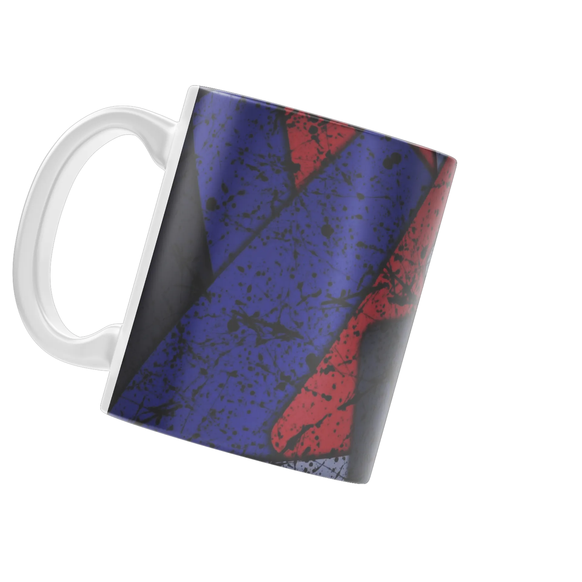 Caneca Branca Estampa Abstrata Linhas Pintadas 325ml - Imagem 3