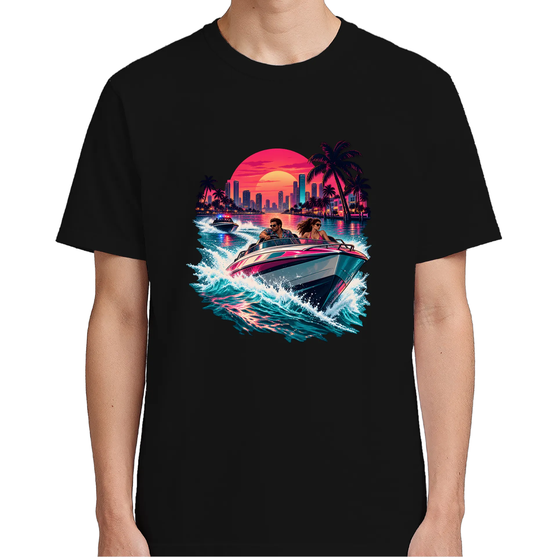 Camiseta GTA6 Perseguição - Imagem 2