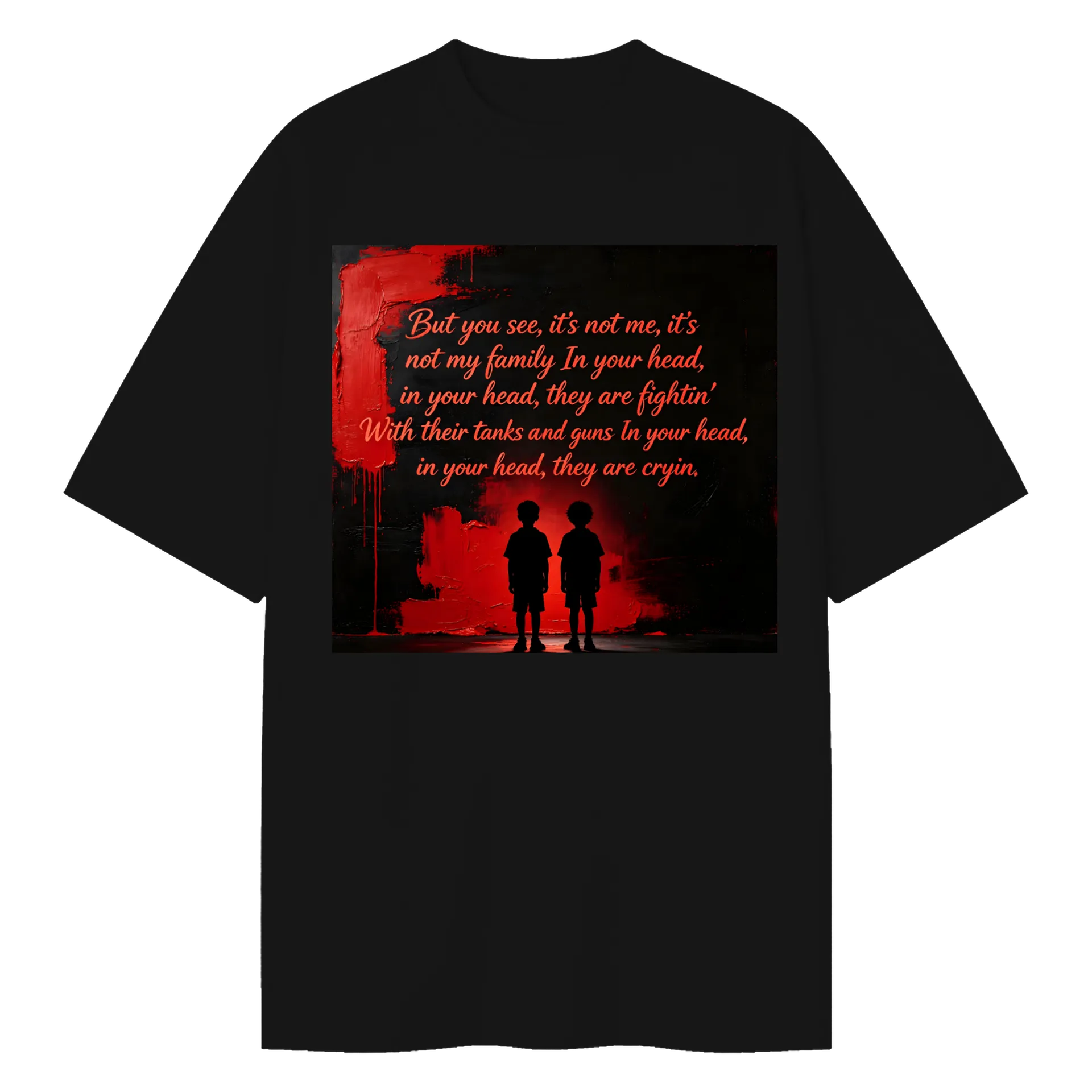 Camiseta Oversized Dragão Vermelho 100% Algodão - Imagem 1
