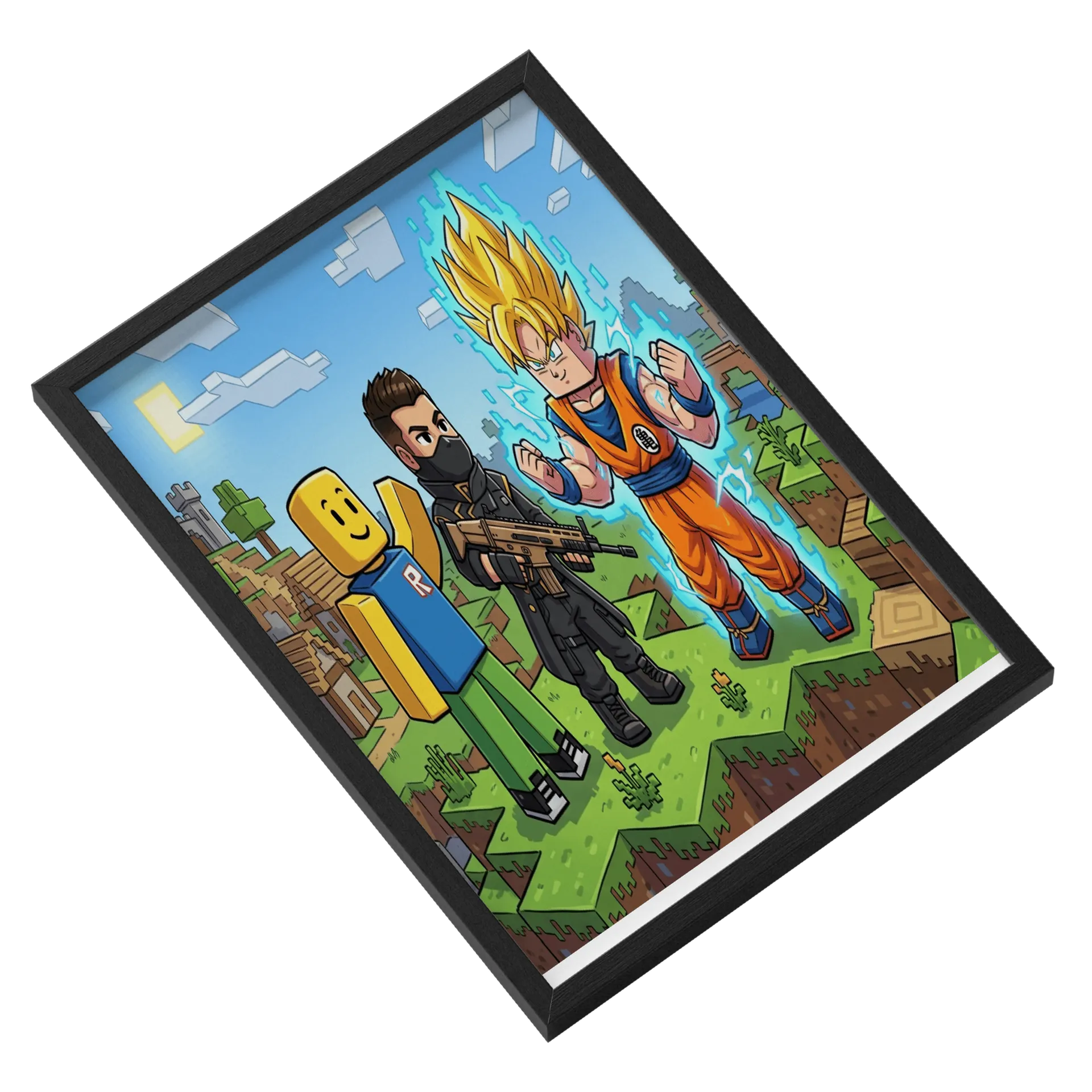 Quadro Estampa Personagens Estilo Cartoon A3 de Edna