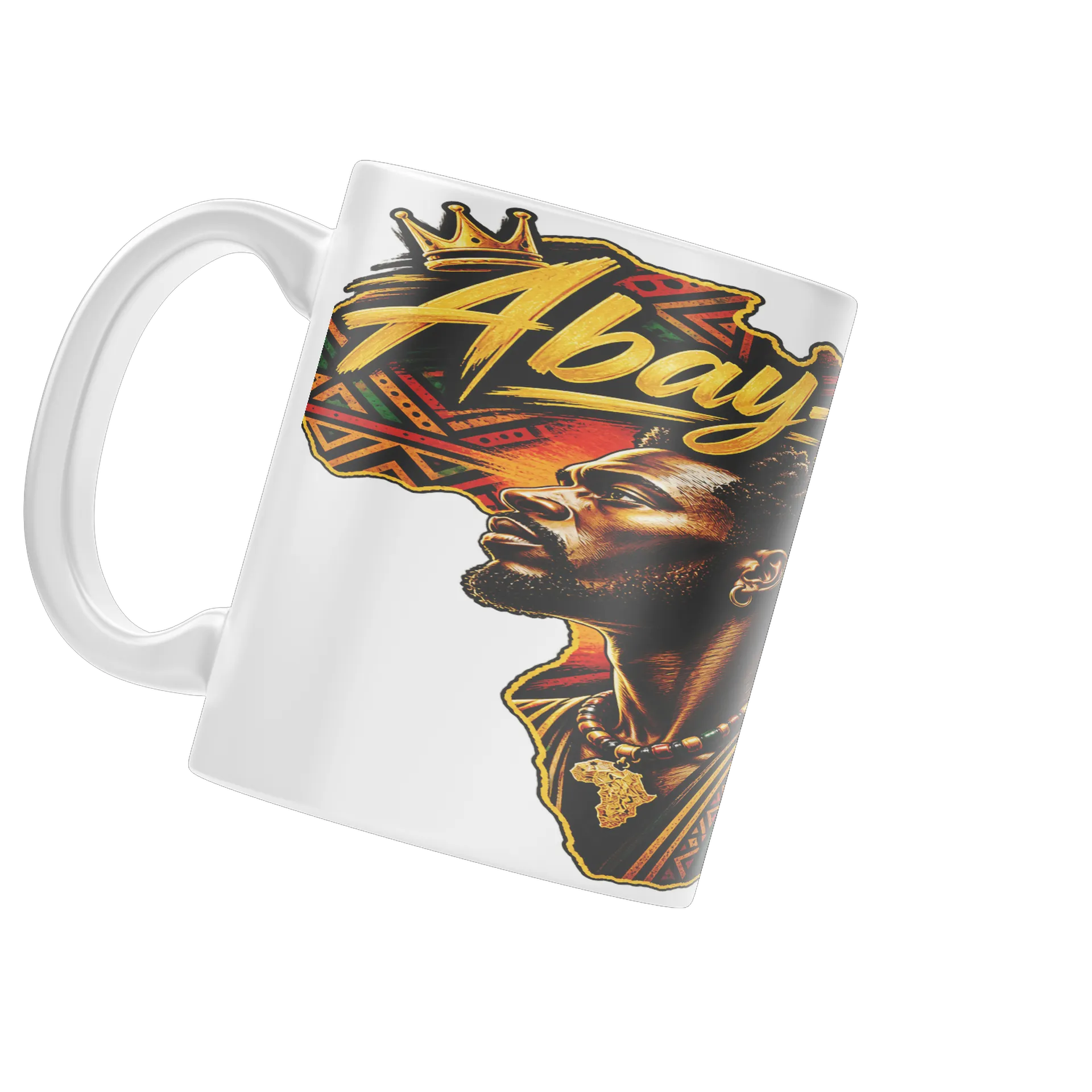 Caneca Porcelana Abayomi Retrato Africano 325ml - Imagem 3