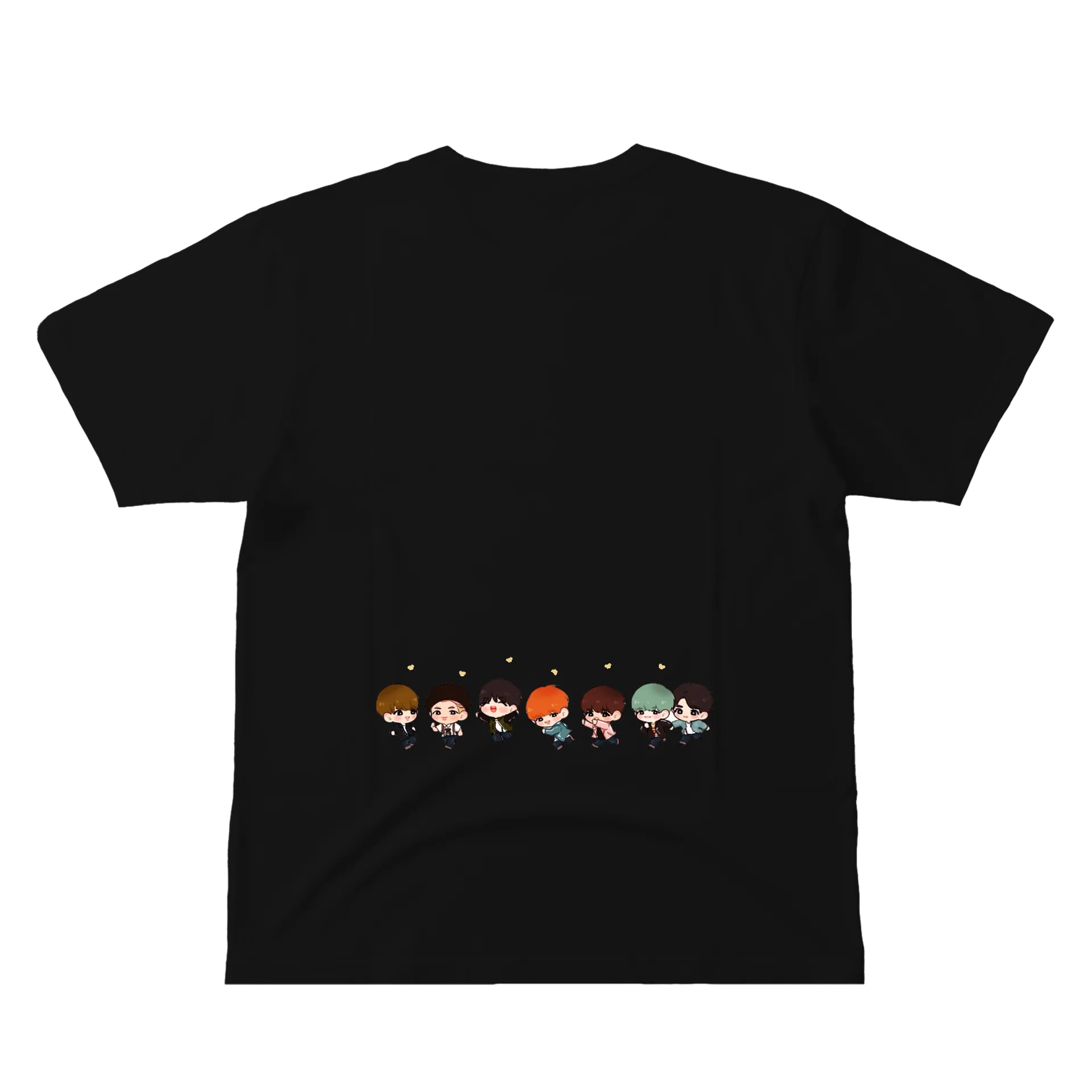 Camiseta Estampa Chibi Personagens Diversos 100% Algodão - Imagem 3