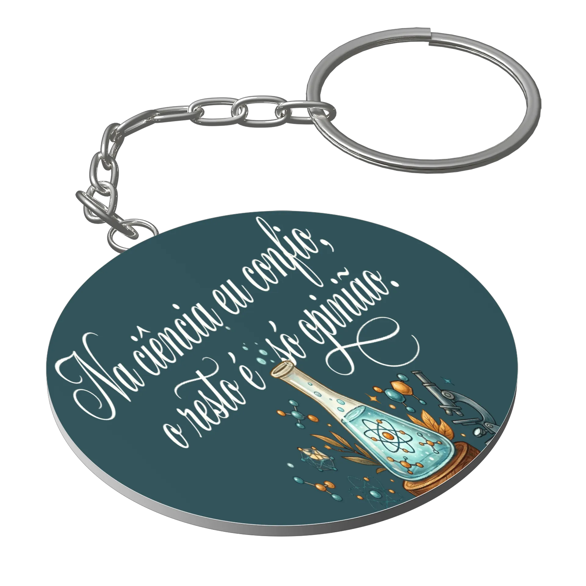Chaveiro personalizado ciencia - Imagem 1