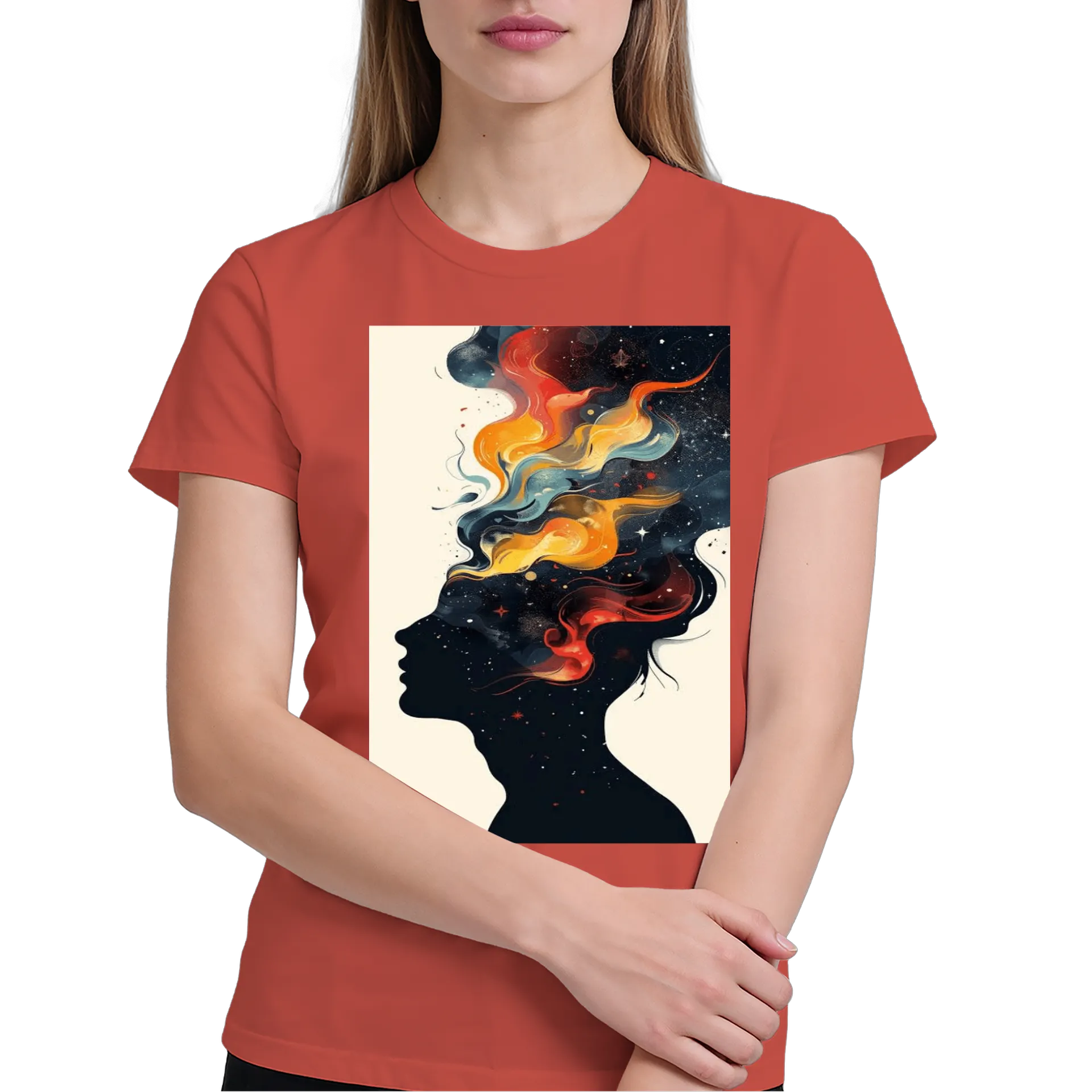 Camiseta Silhueta Colorida 100% Algodão - Imagem 4