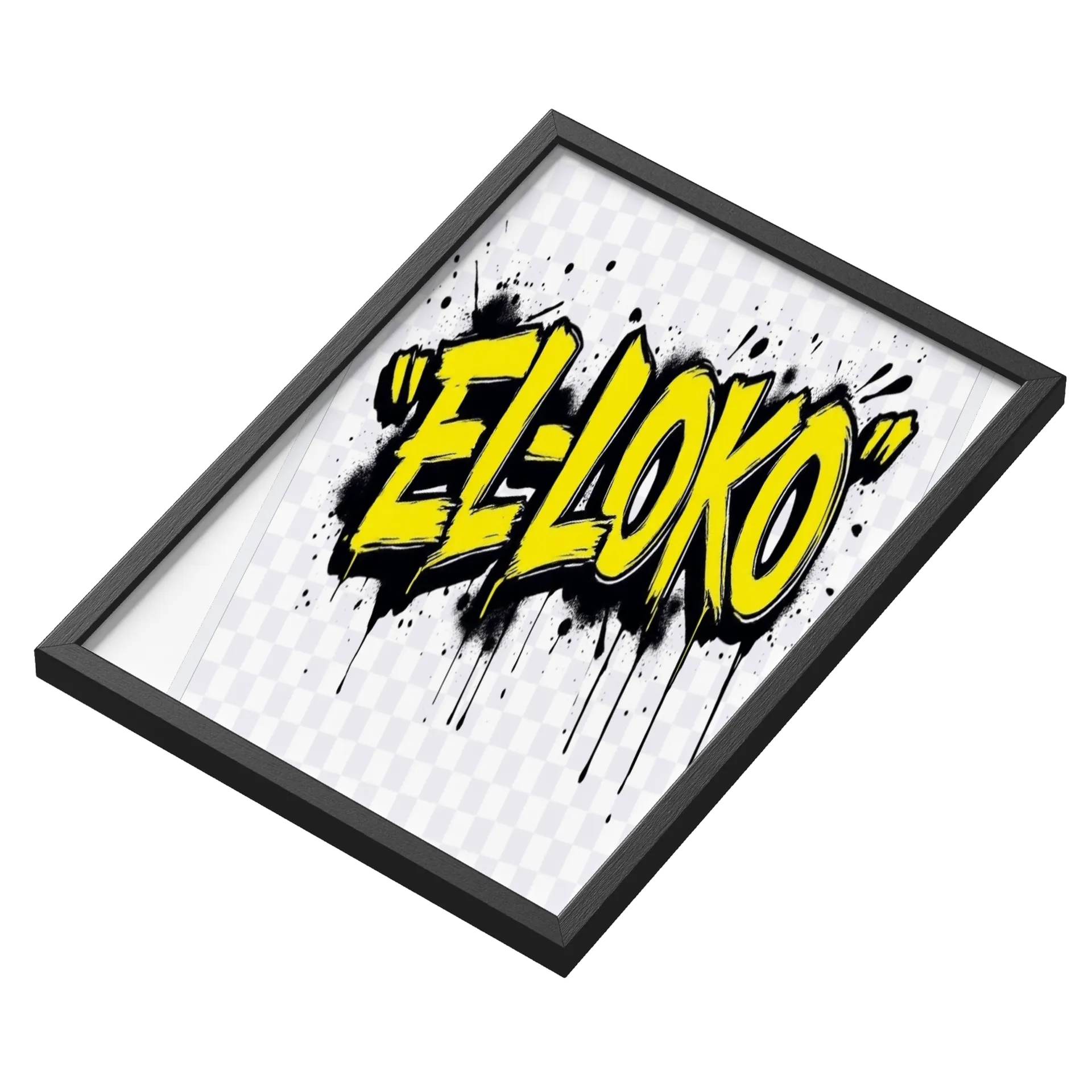 Quadro Grafite Amarelo Rápido Letras A3 - Imagem 3