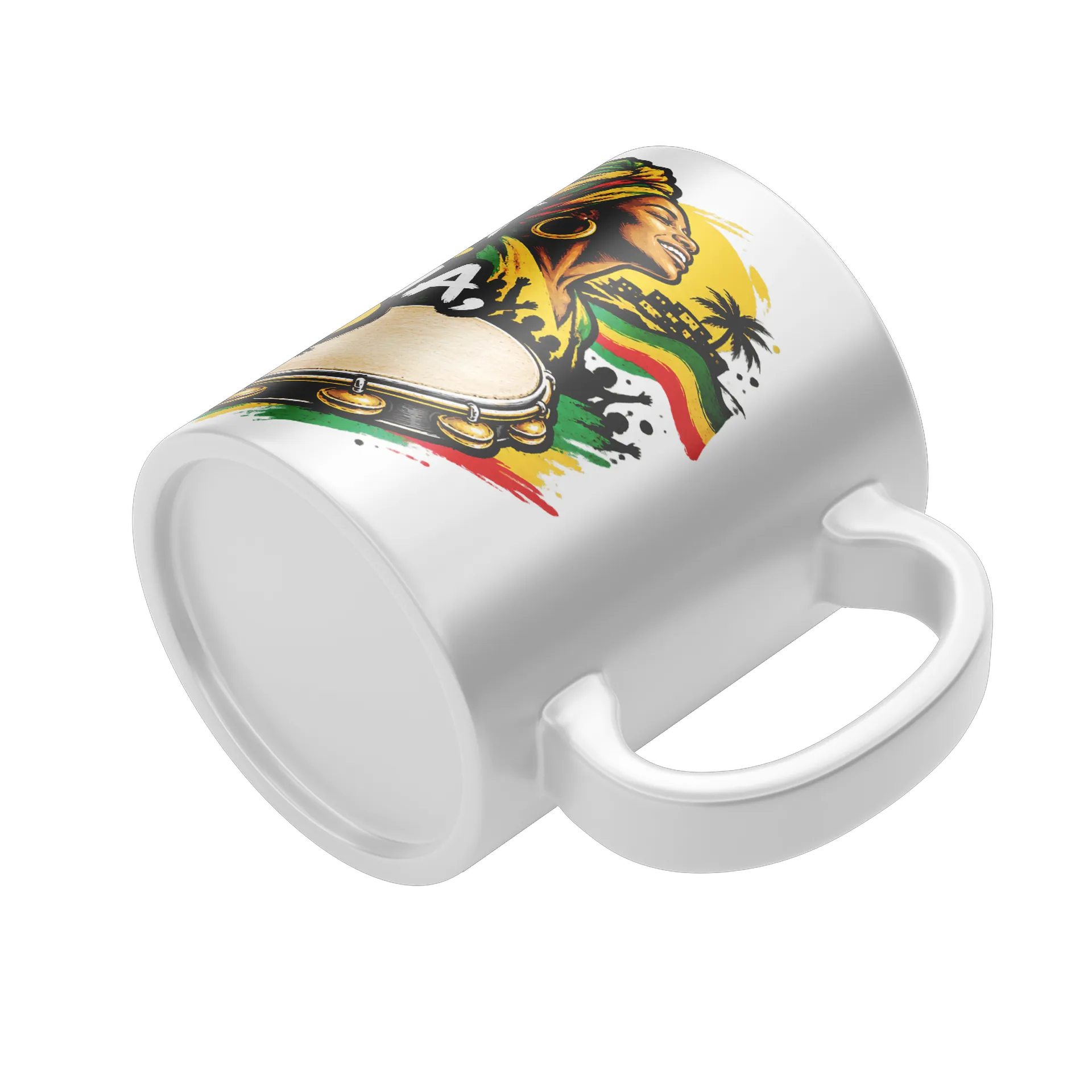 Caneca Porcelana Samba É Cultura É Resistência 325ml de MARCUSVINICIUSVARGAS — imagem 4 de 4