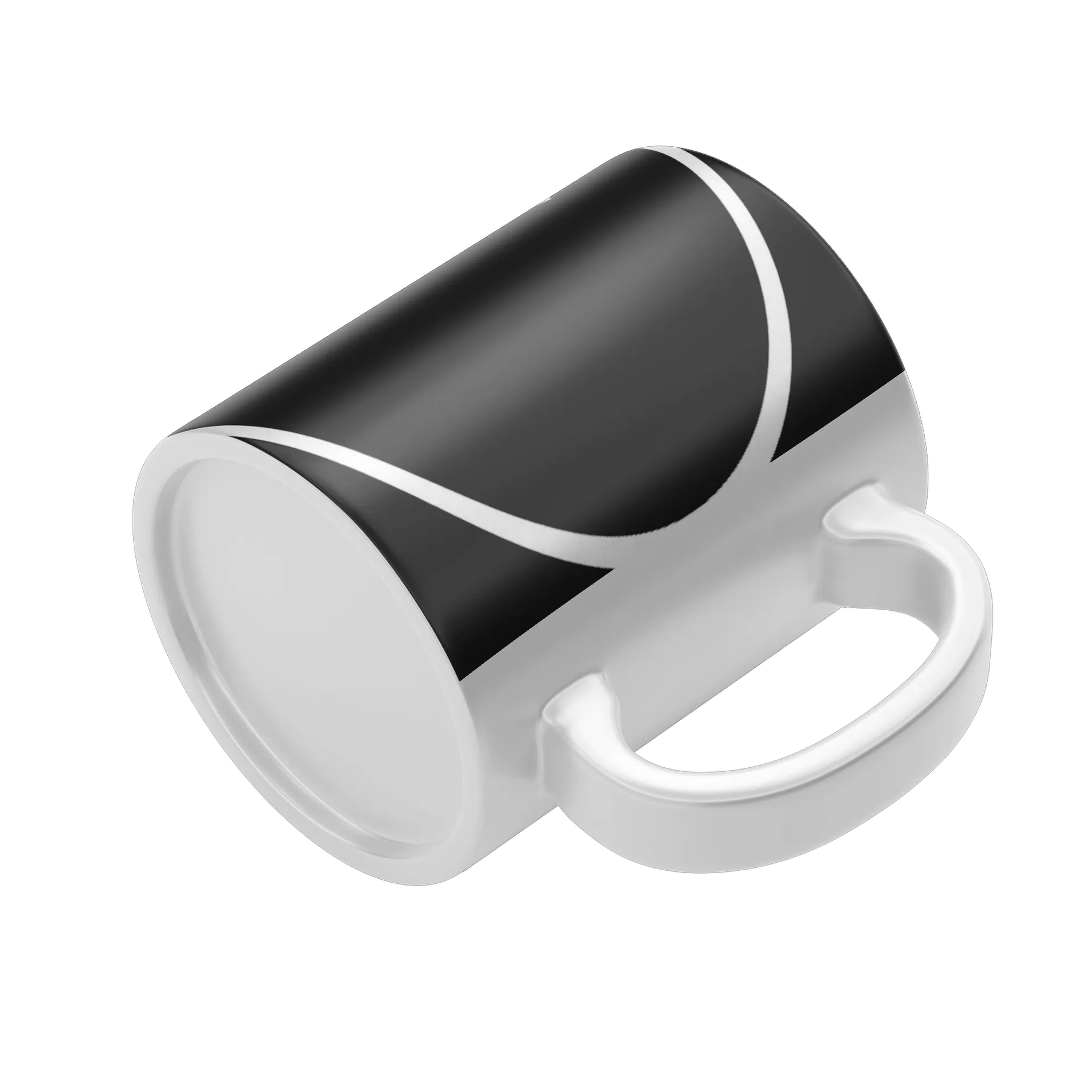 Caneca Retrato Estampa Silhueta Homem Terno 325ml de Verificando — imagem 4 de 4