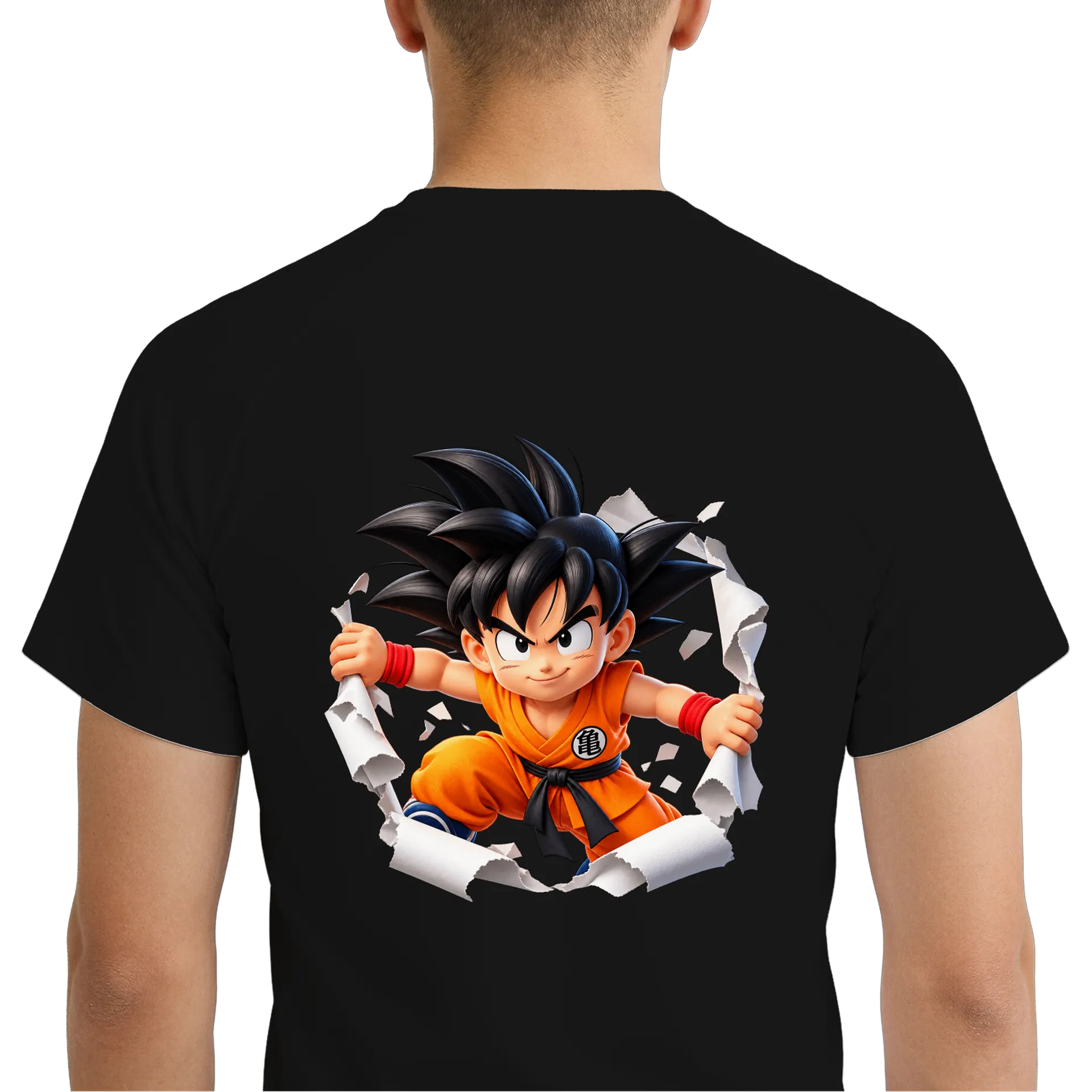 Camiseta Dry Fit Goku Infantil Anime Colorido Poliéster - Imagem 6