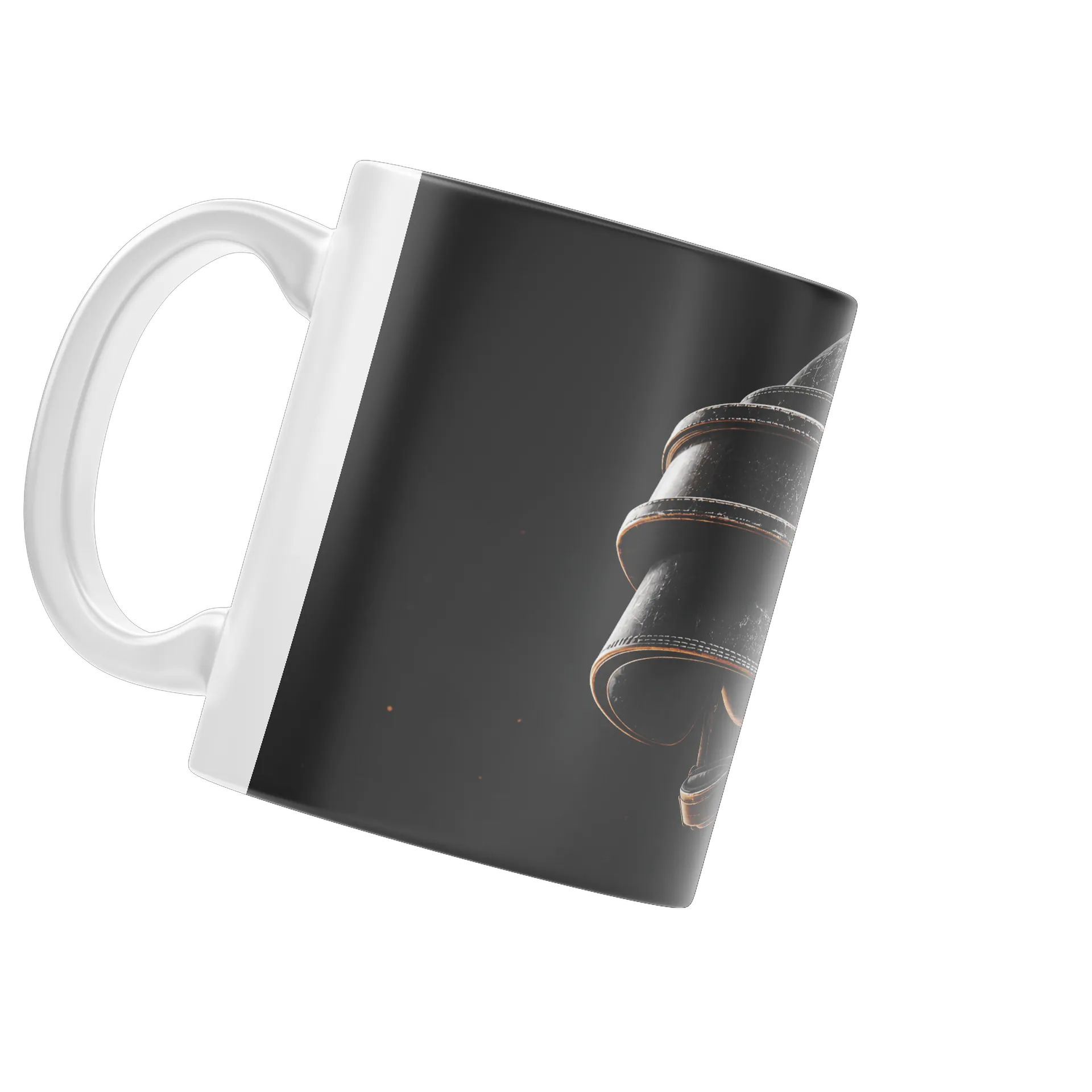 Caneca Capacete de Motociclista Estilo Realista 325ml - Imagem 3