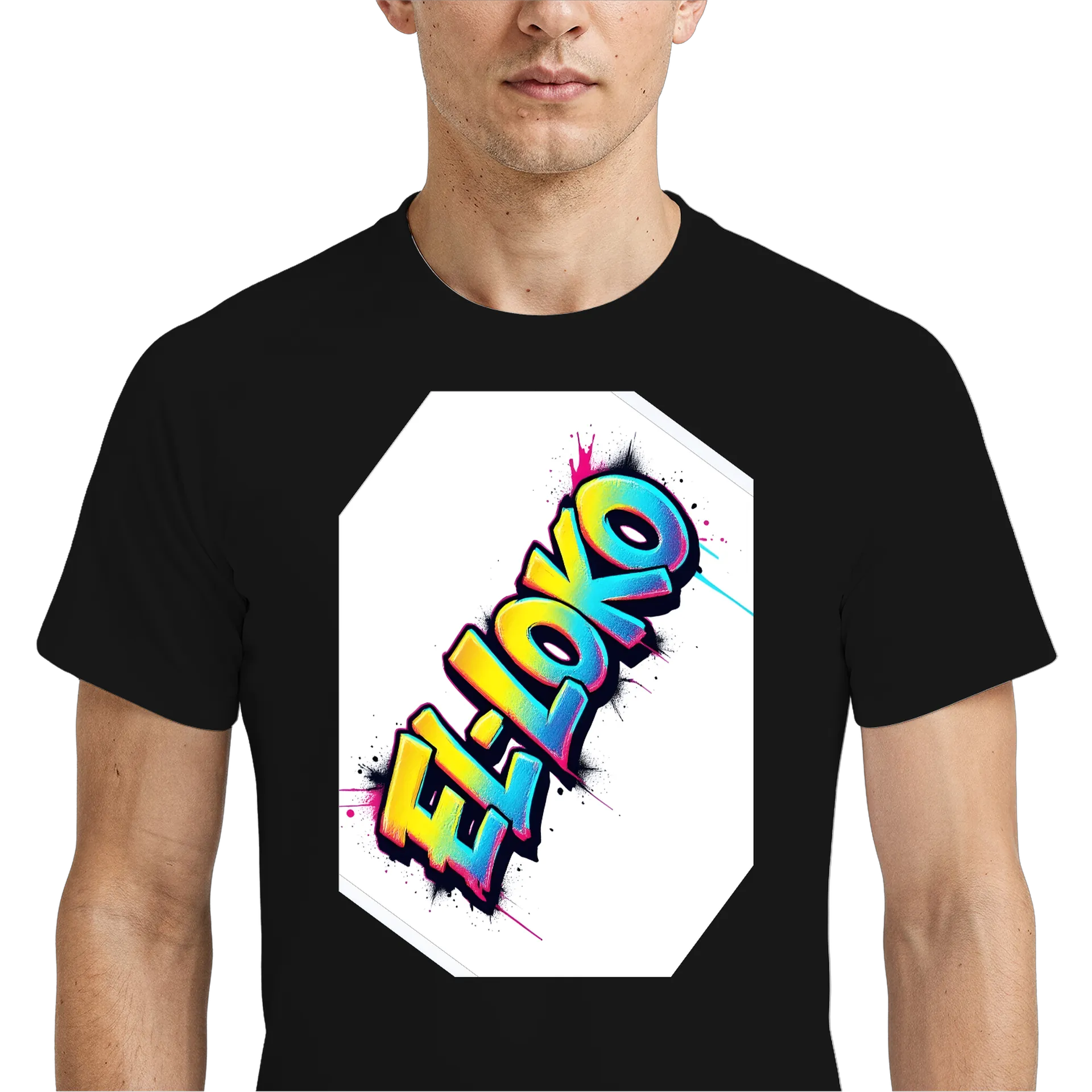 Camiseta Dry Fit Grafite Neon Art 100% Polyester - Imagem 4