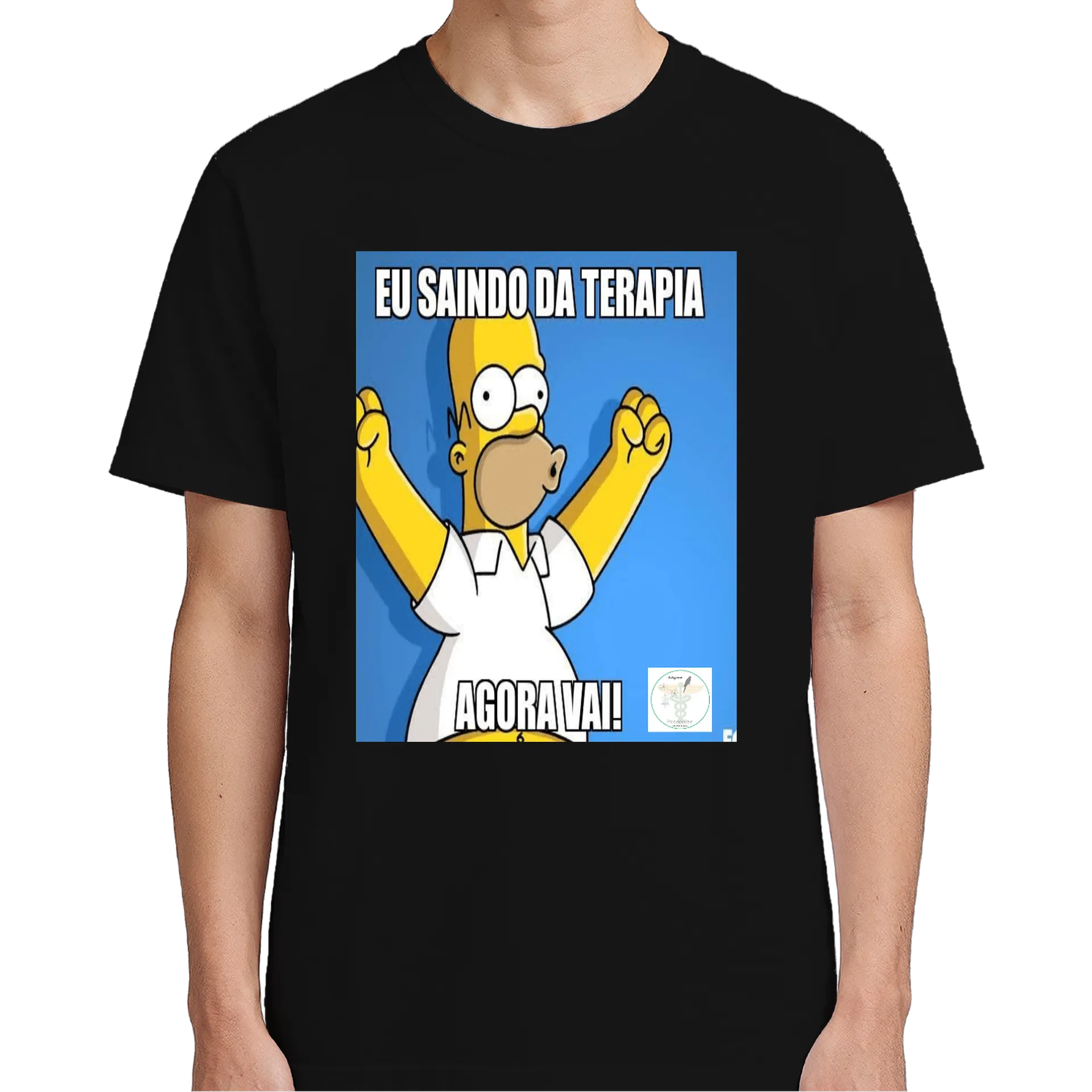 Camiseta Estampa Homer Simpsons Agora Vai 100% Algodão - Imagem 5