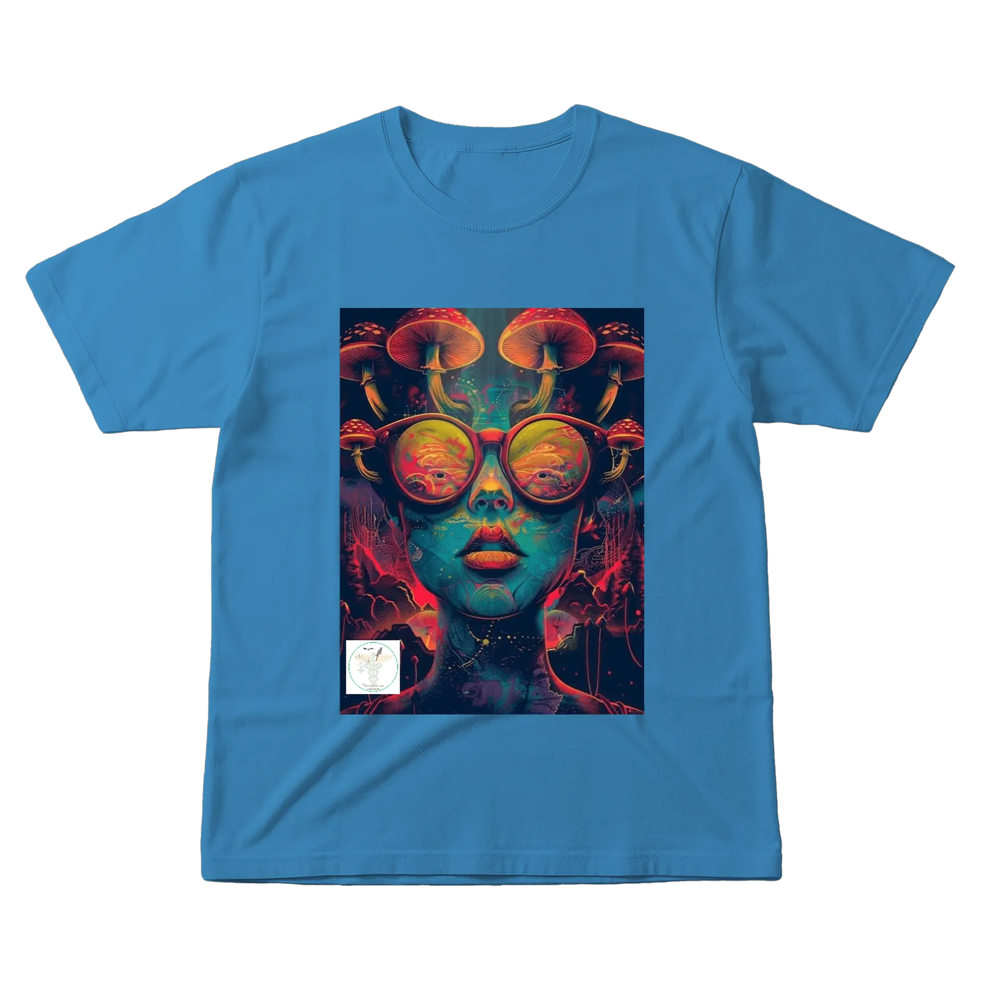 Camiseta Estampa Psicodélica com Cogumelos 100% Algodão de Luccas Henrique  — imagem 1 de 6