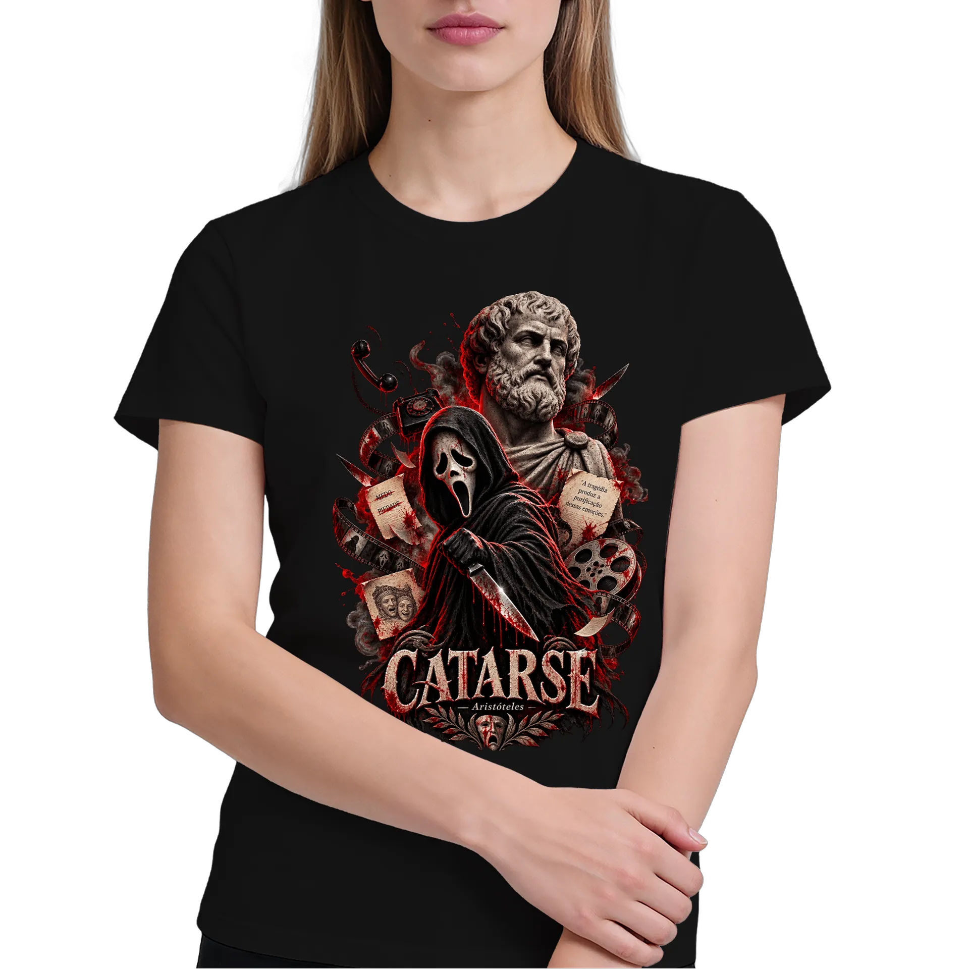 Camiseta Ghostface e Aristóteles - Imagem 4