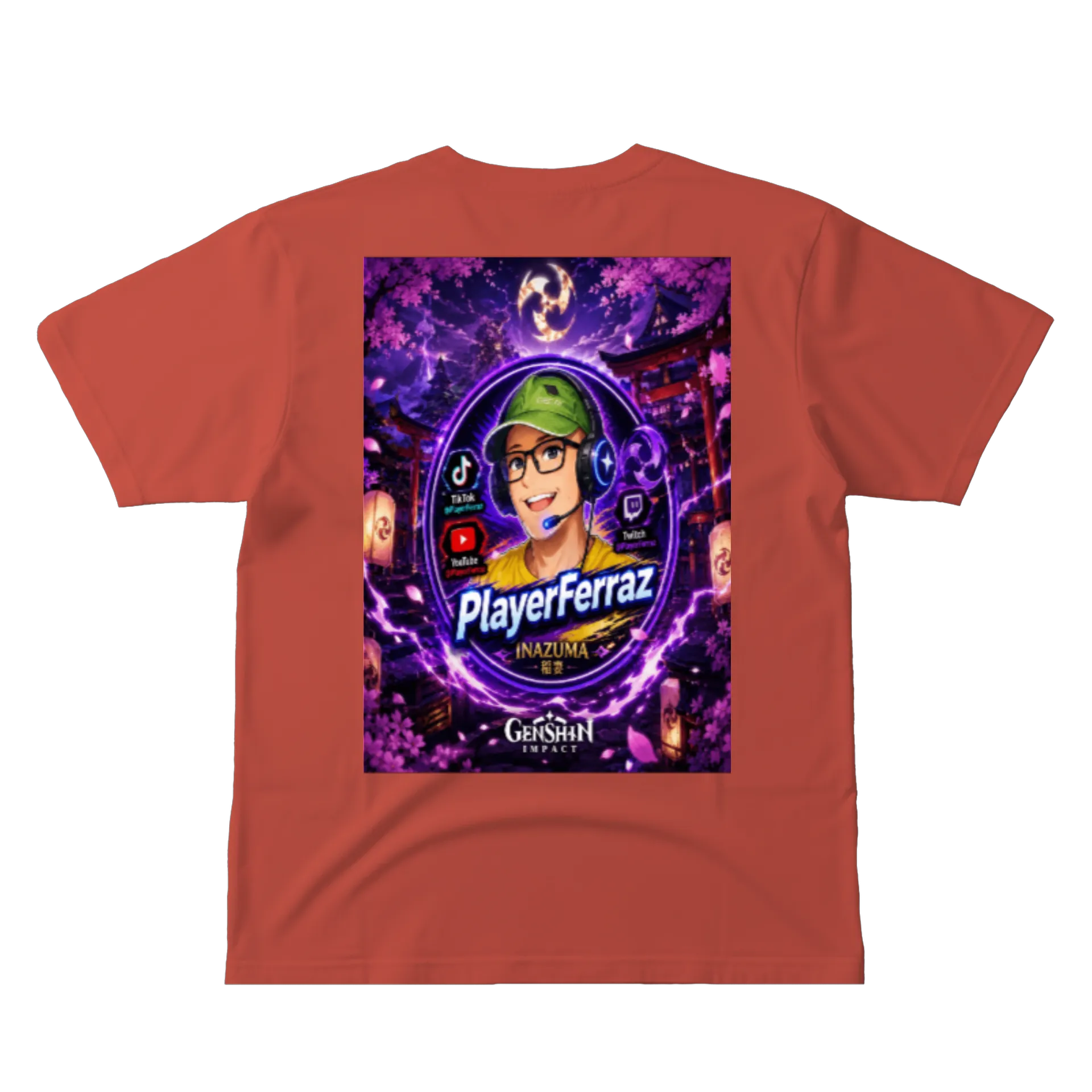 Camiseta Inazuma Genshin Impact by PlayerFerraz. de PlayerFerraz — imagem 2 de 6
