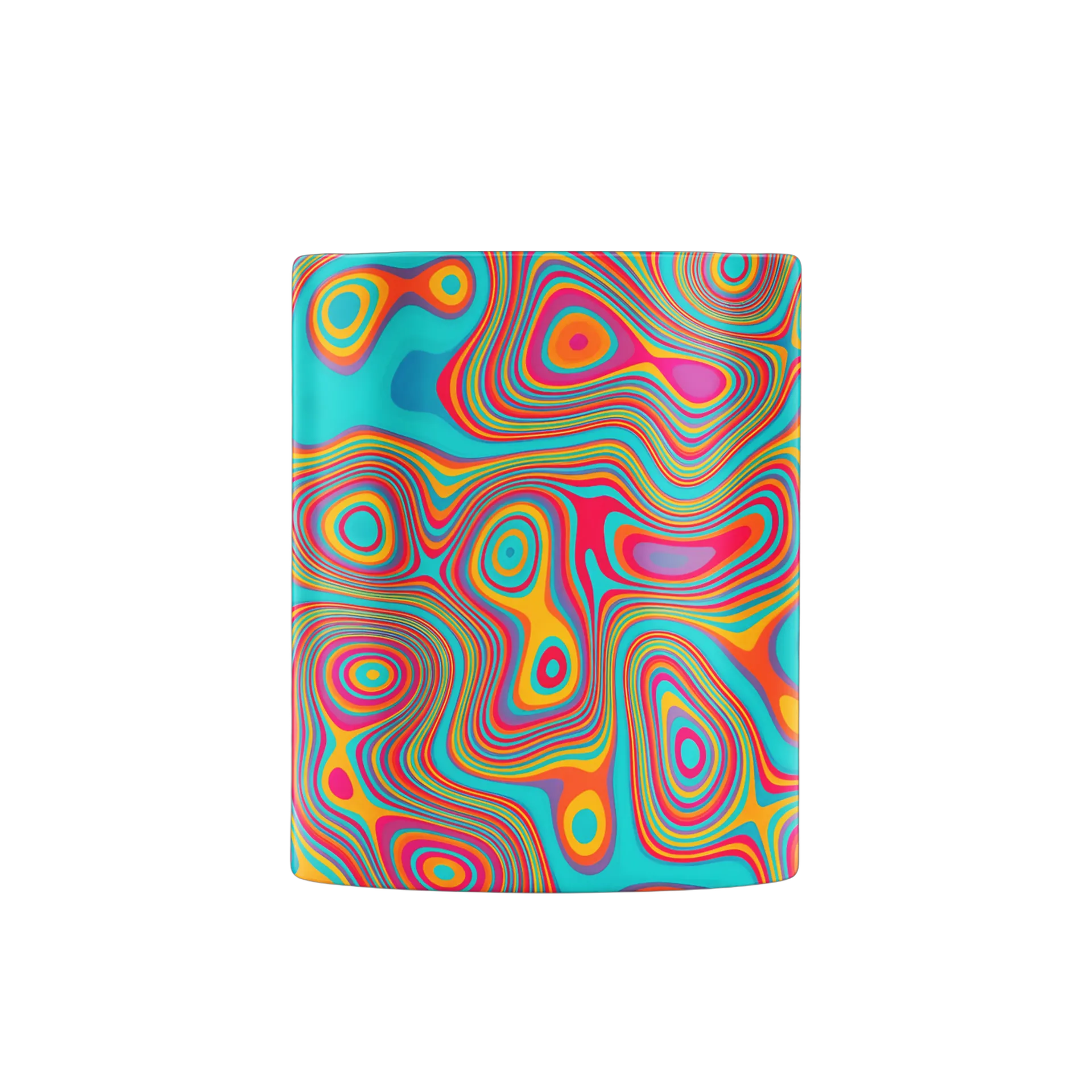 Caneca Estampa Abstrata Colorida 325ml - Imagem 2