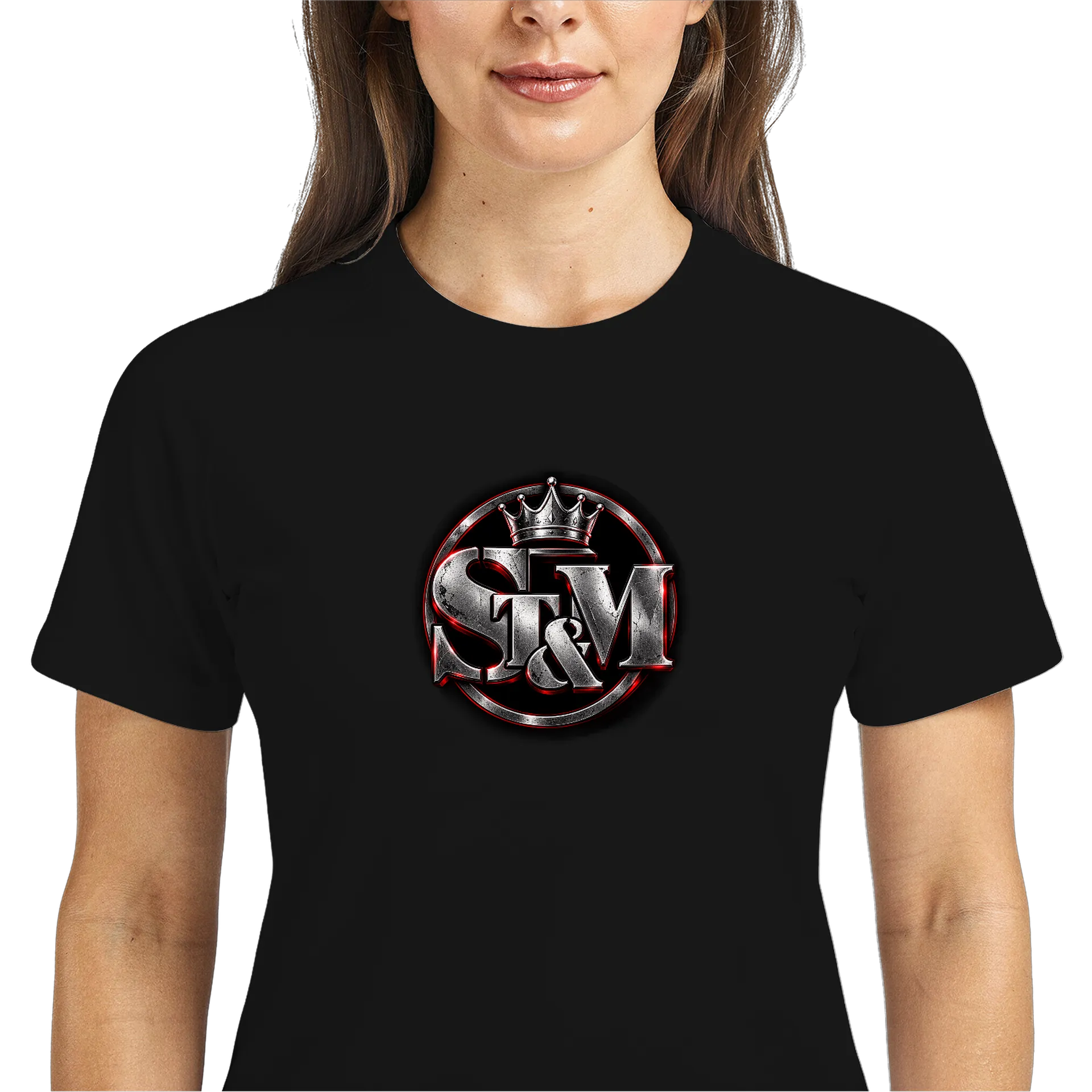 Camiseta Dry Fit ST&M Logo 3D Prata Preto 100% Poliéster - Imagem 3